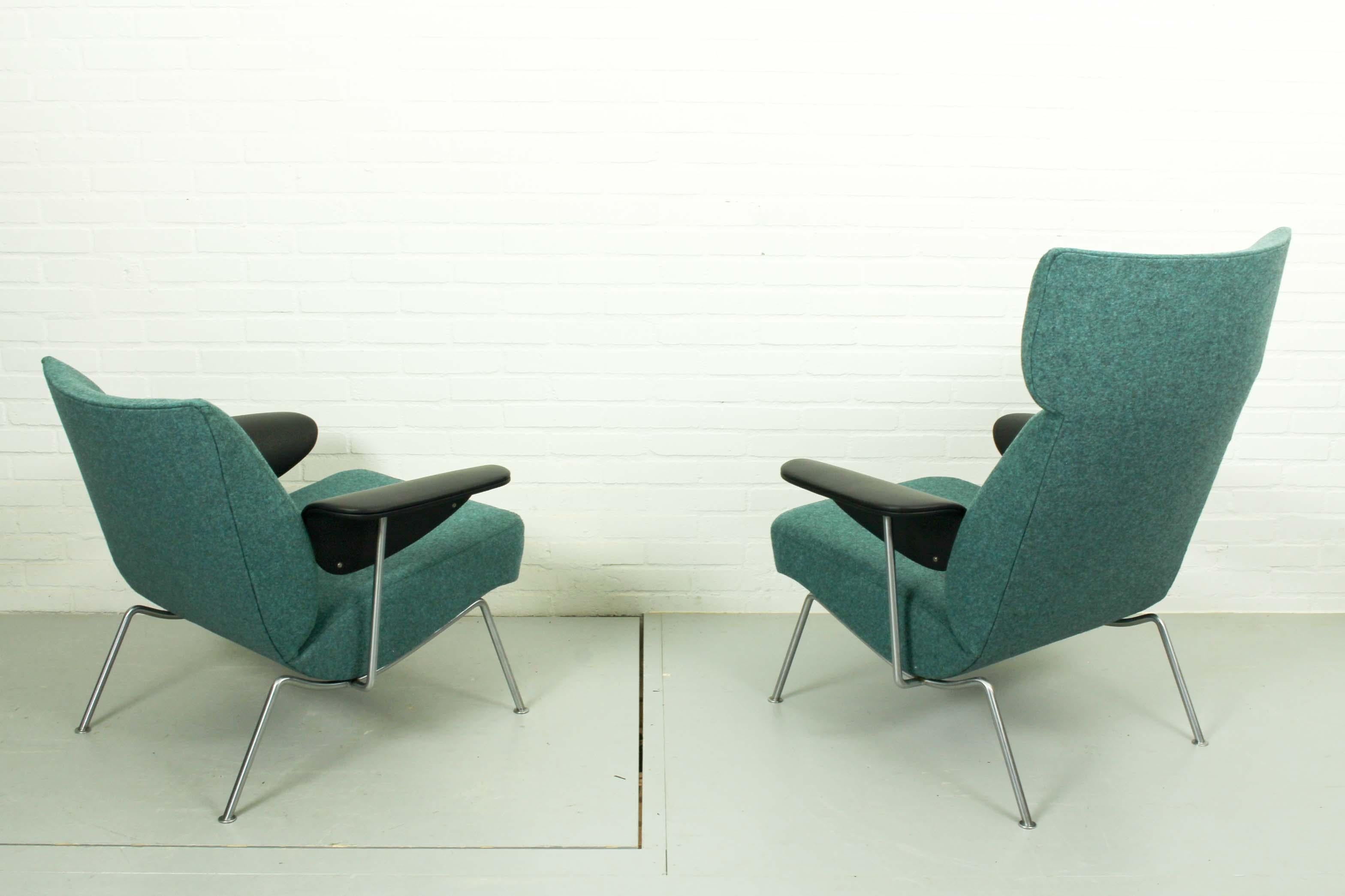Mid-Century Modern Set of Midcentury Lounge Chairs by Theo Ruth for Wagemans & van Tuinen