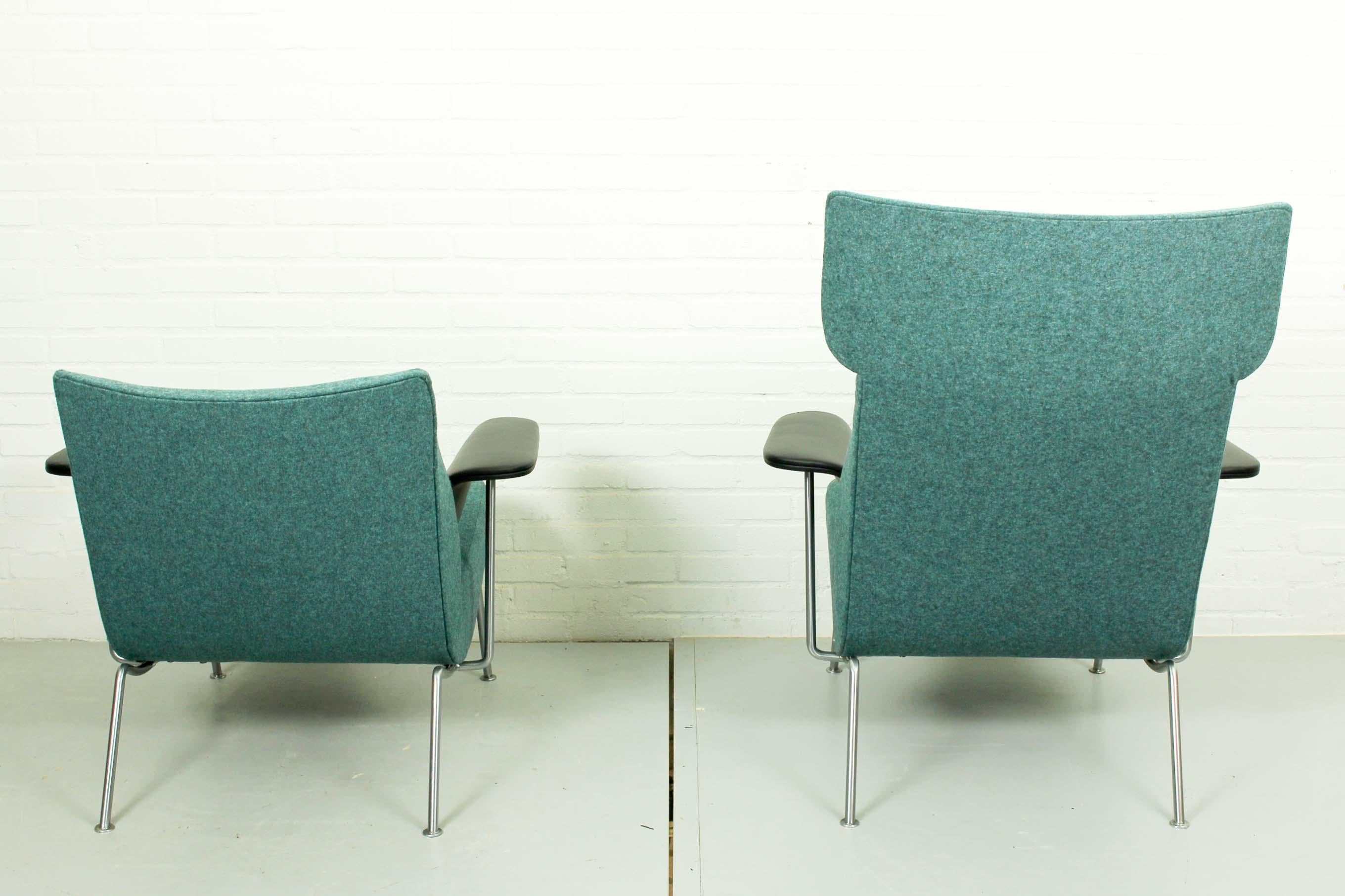 Dutch Set of Midcentury Lounge Chairs by Theo Ruth for Wagemans & van Tuinen