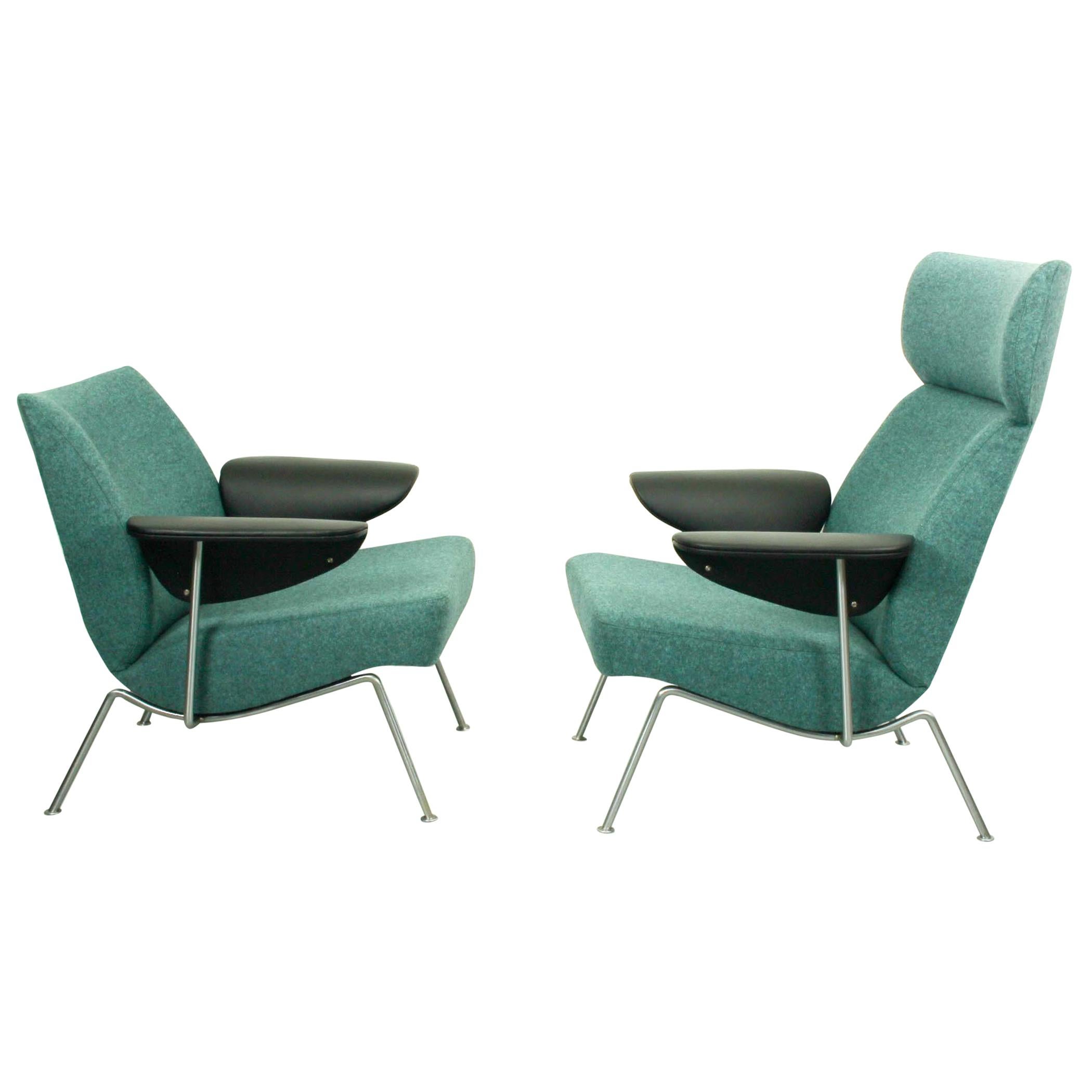 Set of Midcentury Lounge Chairs by Theo Ruth for Wagemans & van Tuinen