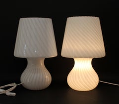 SET)) Mid Century modern LINO TAGLIAPIETRA for Venini Murano glass (50hx30cm)