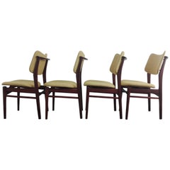 Set Mid-Century Modern Teak Dining Chairs, 1960s