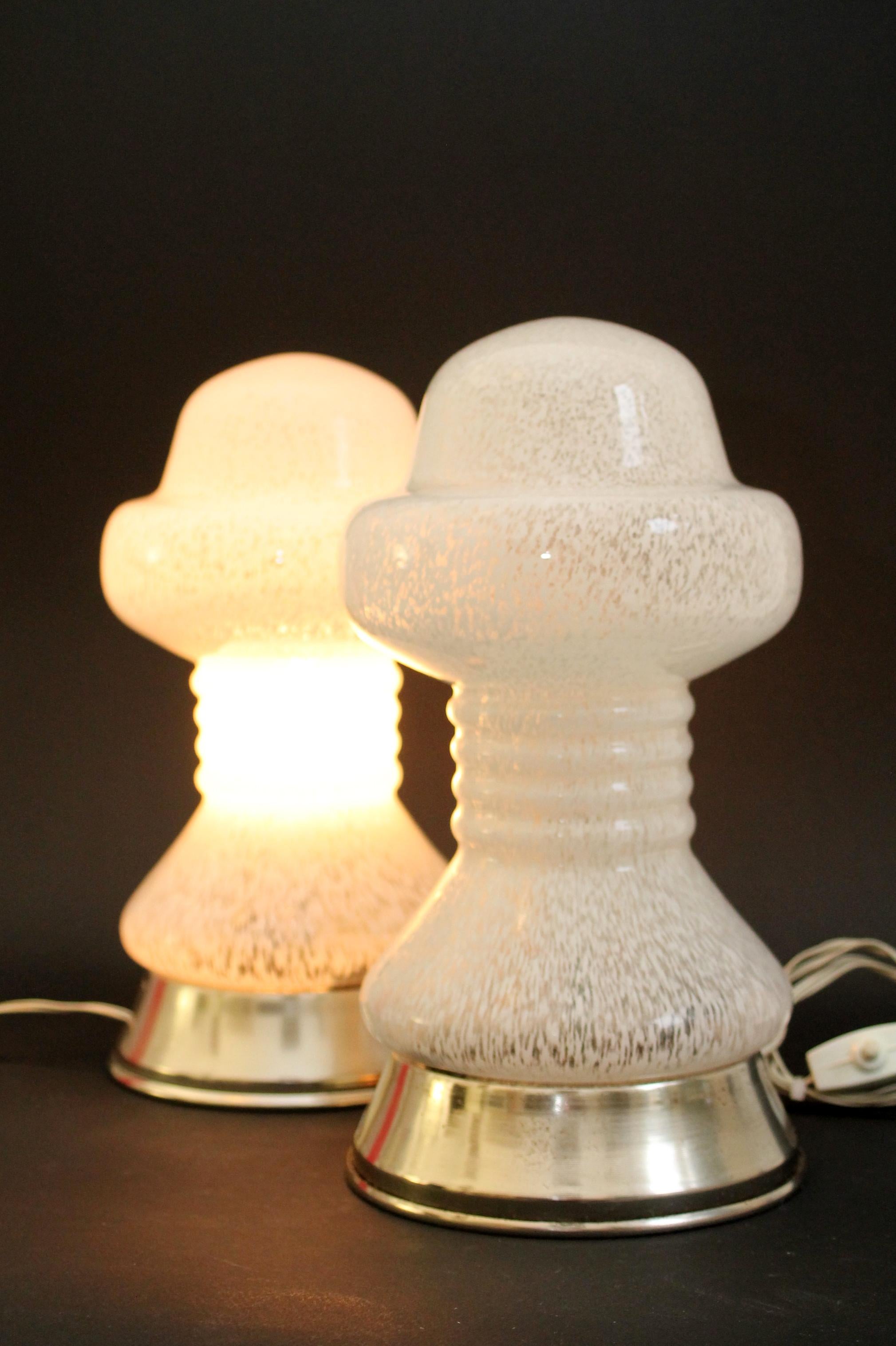 DUO))) Mid-century Murano Glass Desk/Table Lamp, Italy, 1970s, Great! For Sale 5