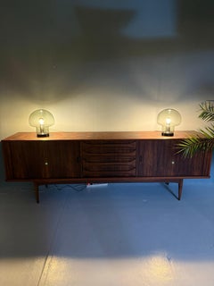 Set Mid-Century Mushrooms di Peill & Putzler Funghi in vetro affumicato -1970-