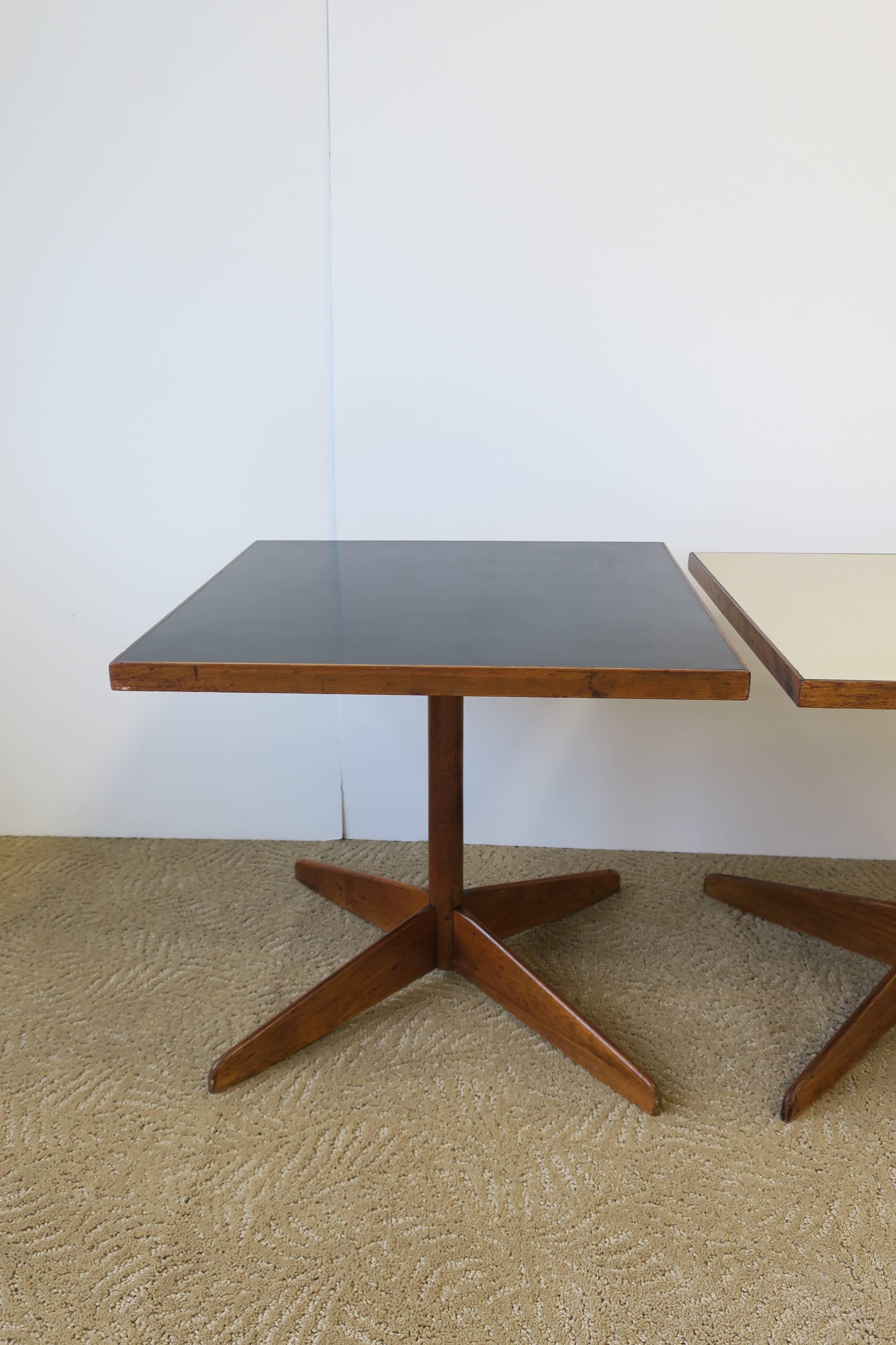 Midcentury Modern Wood Side or End Tables, Pair 5