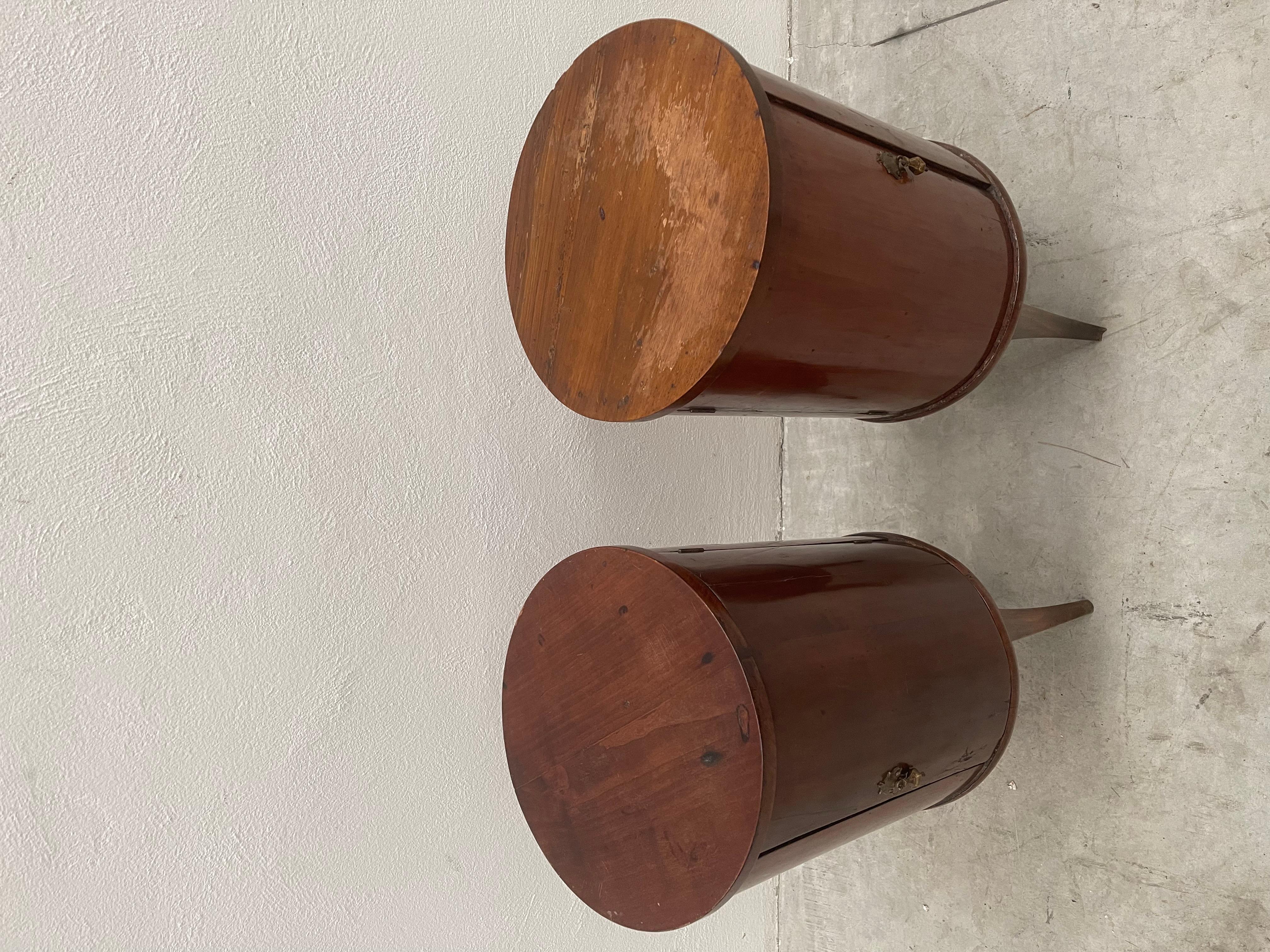 Other Original wooden vintage round cabinet set  For Sale