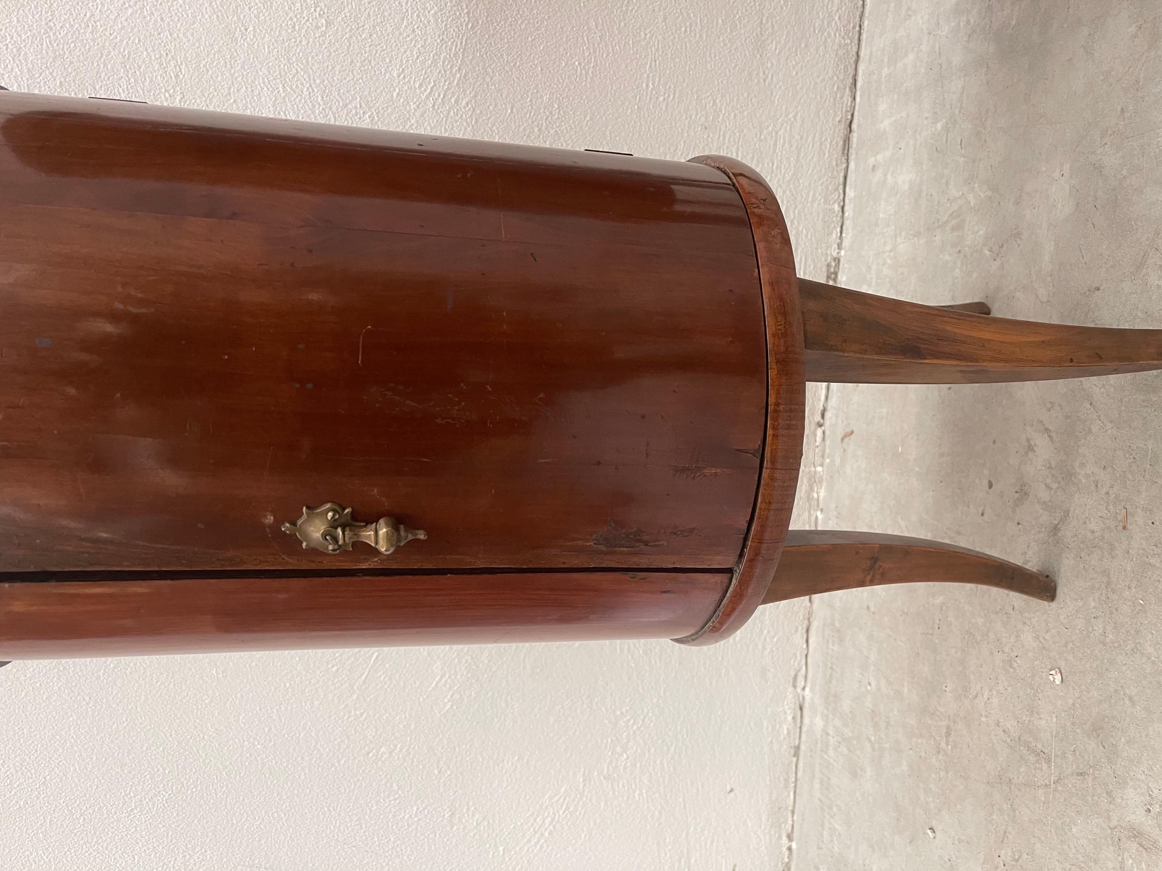 Mid-20th Century Original wooden vintage round cabinet set  For Sale