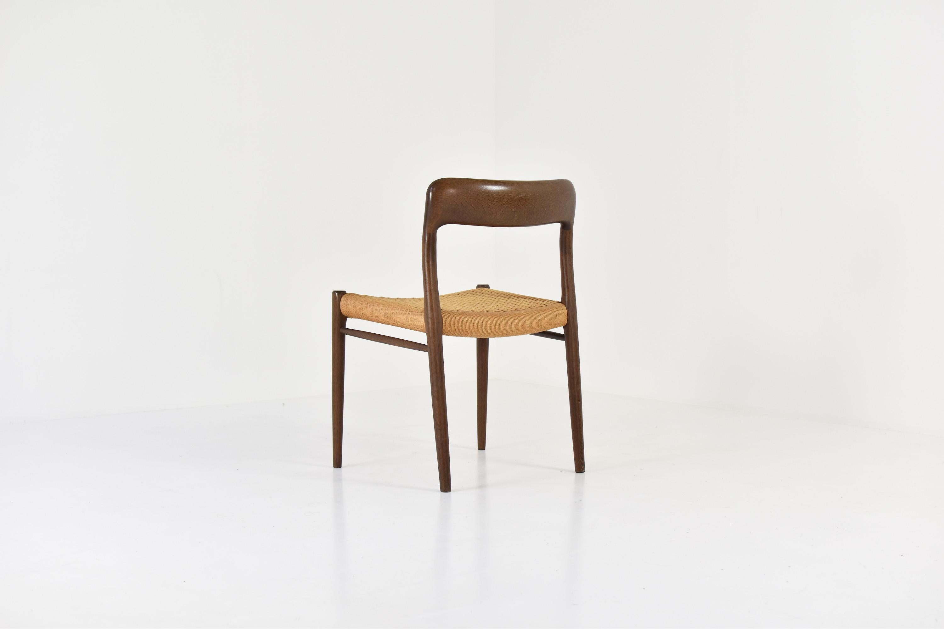 Mid-20th Century Set ‘model 75’ Chairs by Niels O. Møller for J.L.Møllers Mobelfabrik, DK, 1960s