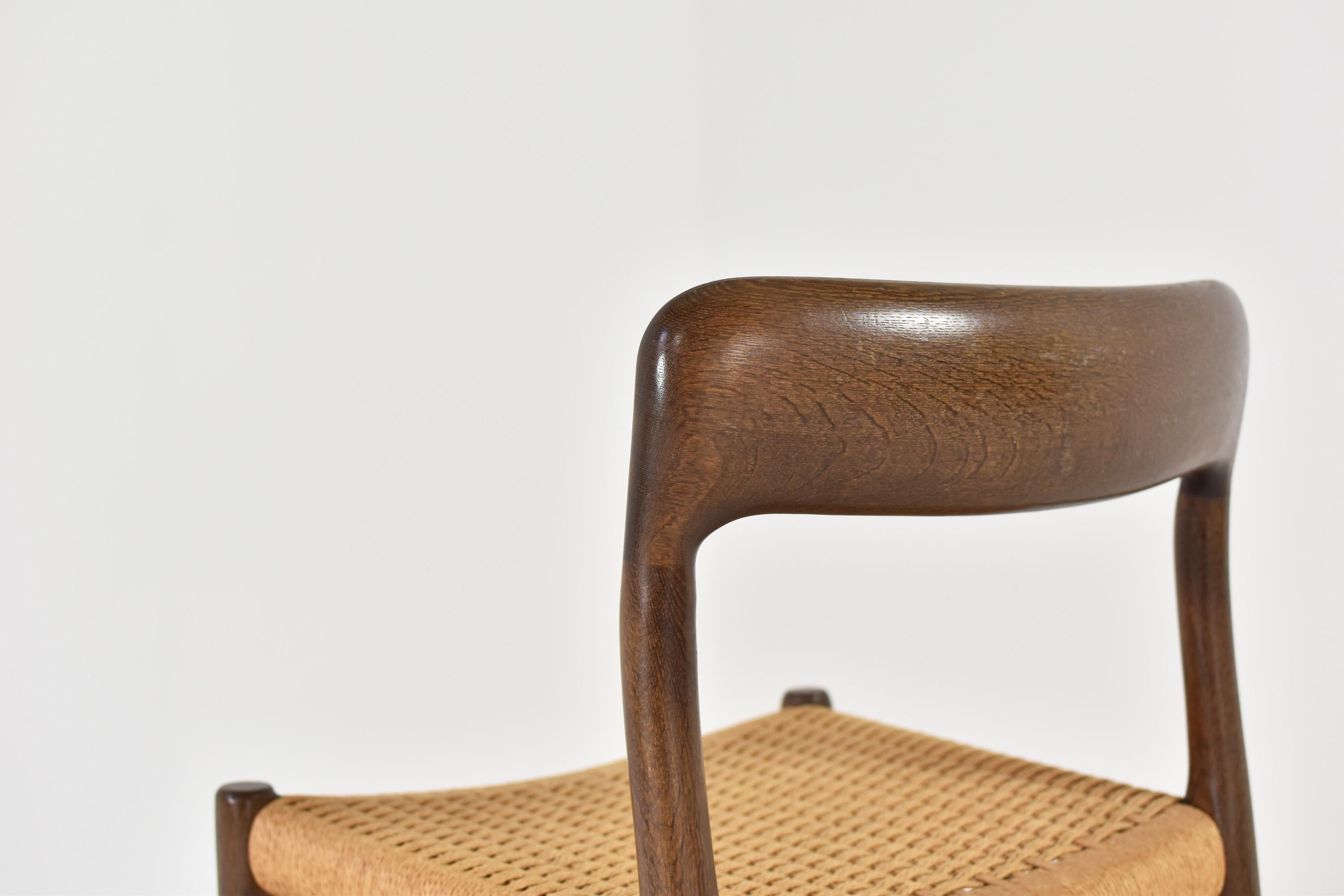 Set ‘model 75’ Chairs by Niels O. Møller for J.L.Møllers Mobelfabrik, DK, 1960s 1