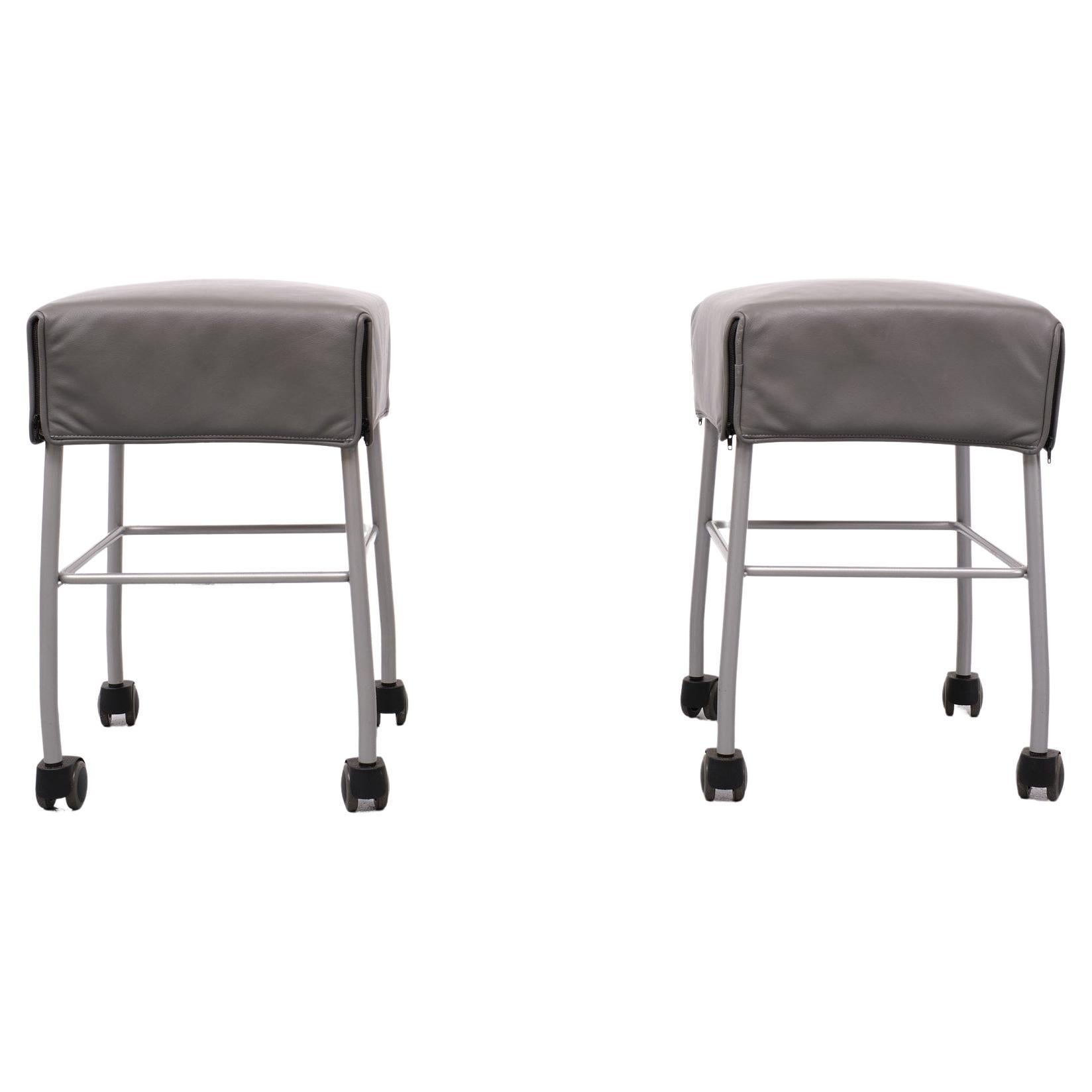 set Montis Samba bar stools on wheels  For Sale