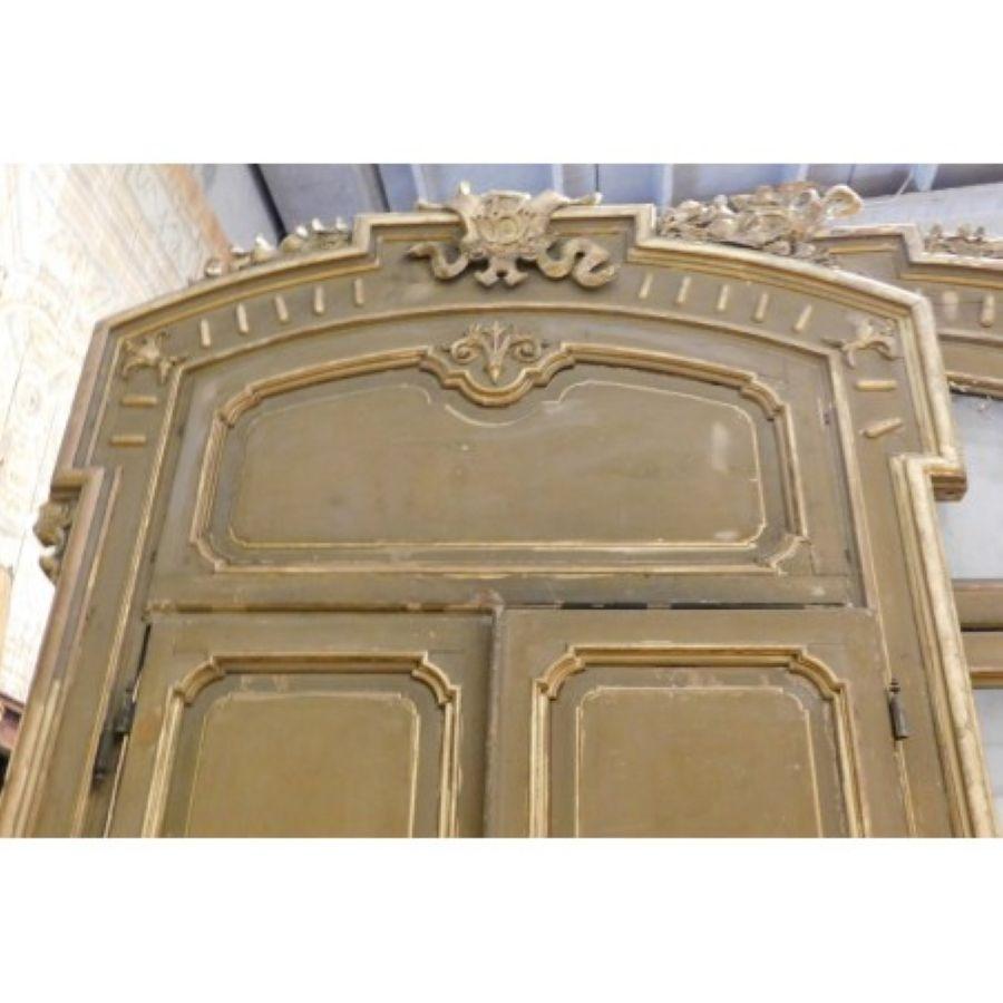 Set N.4 Porte in Legno Laccato Oro Verde con Greene & Greene, Milano Italia in vendita 5