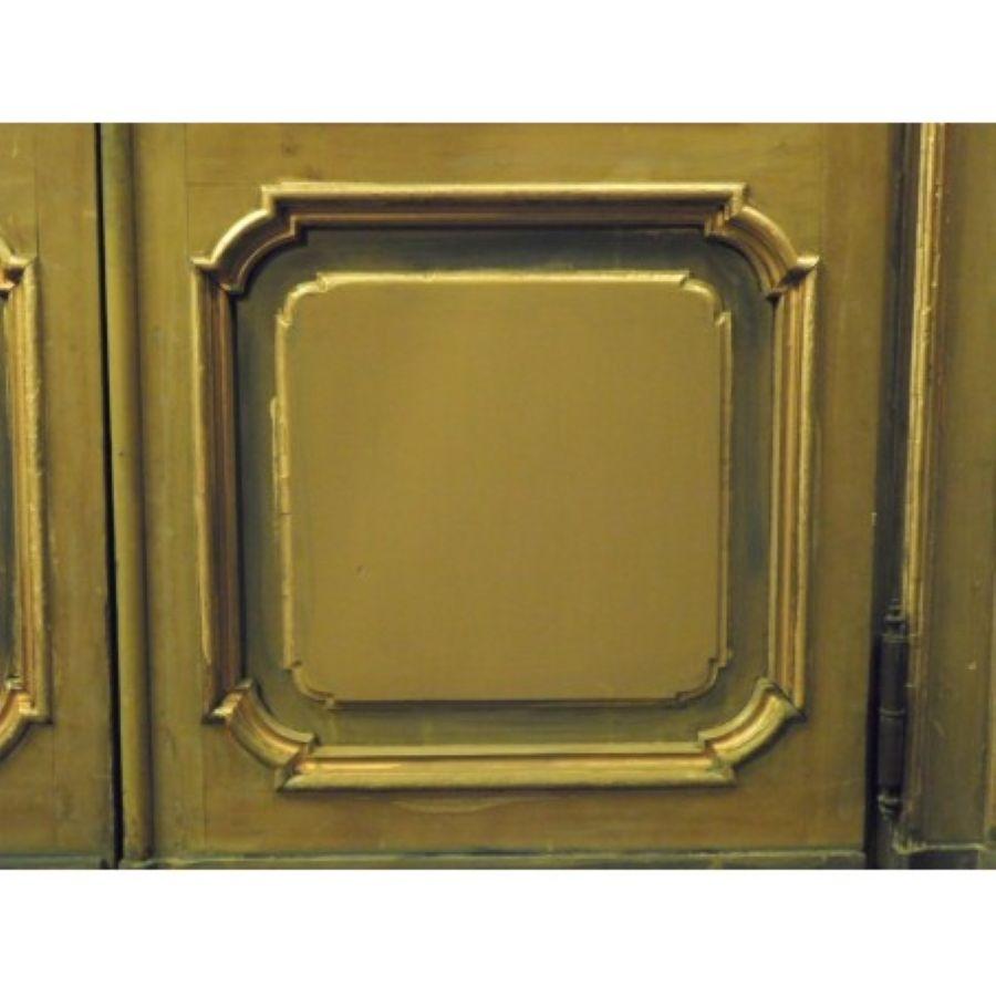 Set N.4 Porte in Legno Laccato Oro Verde con Greene & Greene, Milano Italia in vendita 7