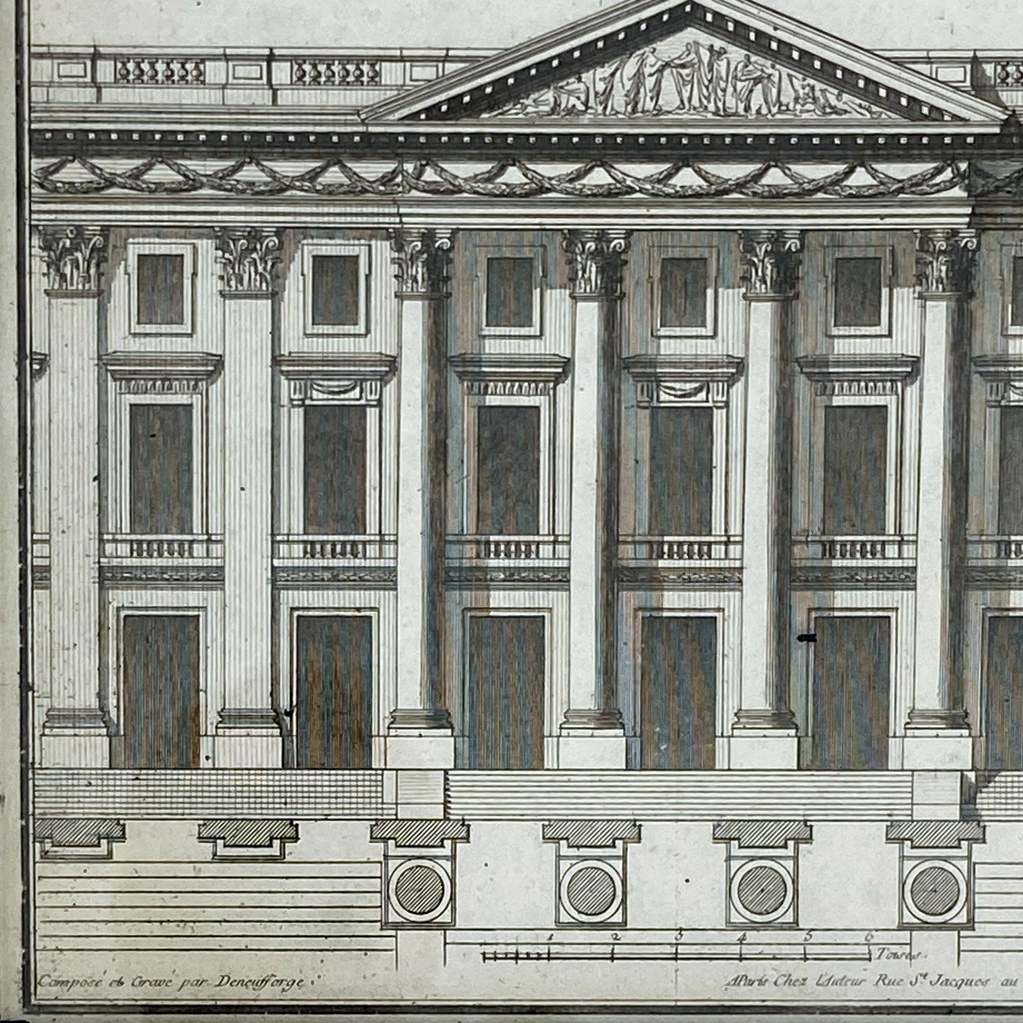 Set Neo Classical Grand Architectural Engravings by Jean-François de Neufforge 2