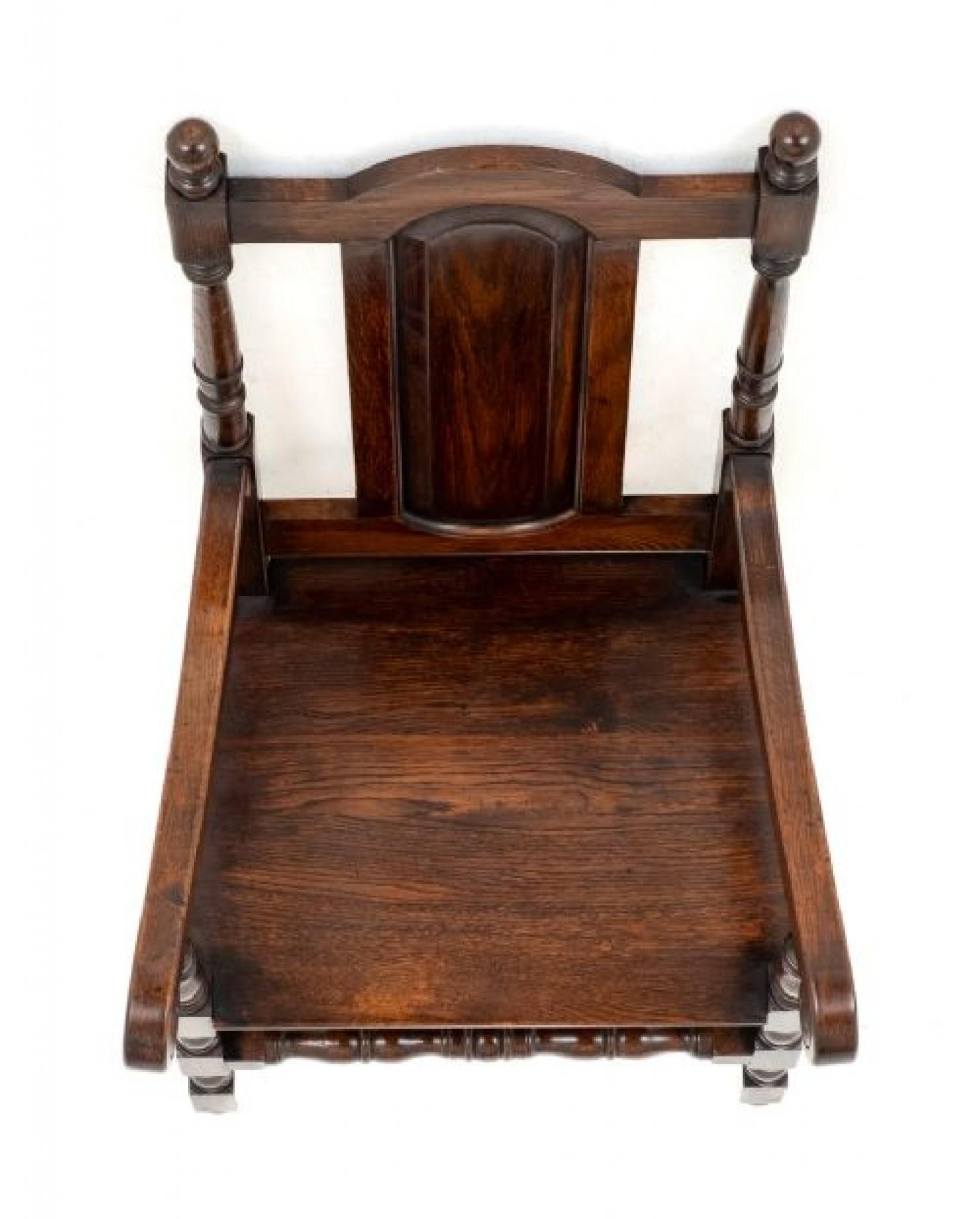 Set Oak Dining Chairs Tudor Farmhouse For Sale 4