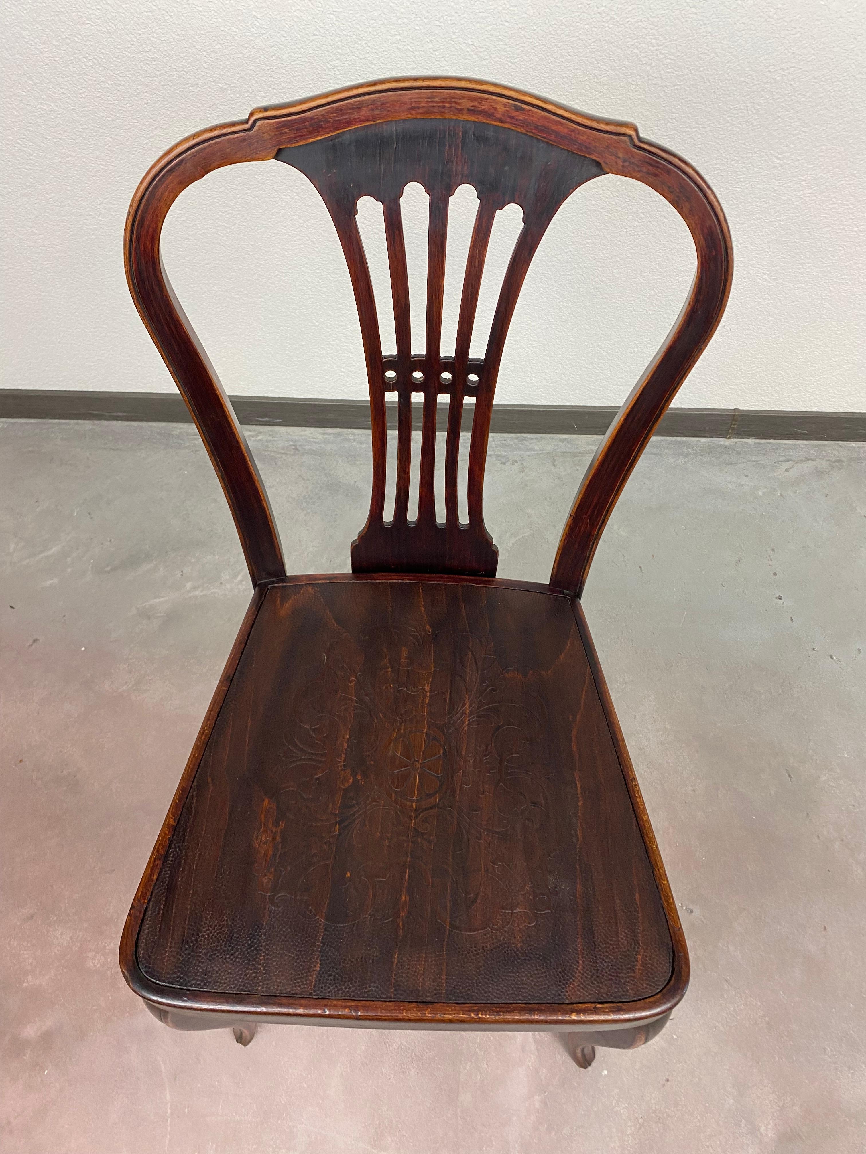 Satz Od 4 Esszimmerstühle Nr. 613 von Gustav Siegel für Thonet 2