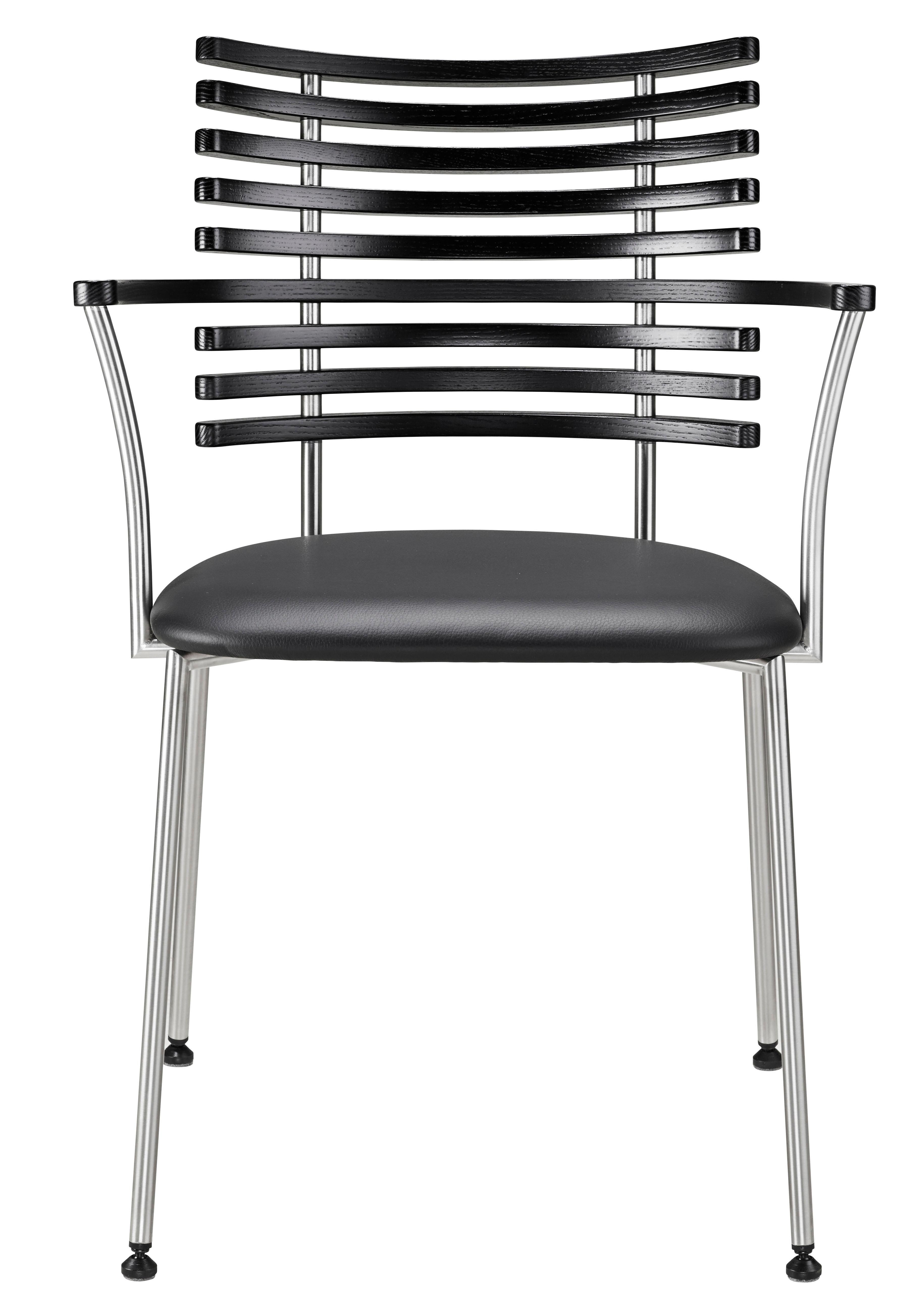 Set OF 1 x Tisch und 6 x Stühle – Design von Nissen & Gehl MDD und Henrik Lehm (Edelstahl) im Angebot