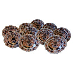 Set of 10 1806-22 Georgian Staffordshire Soup Plates by Hicks & Meigh