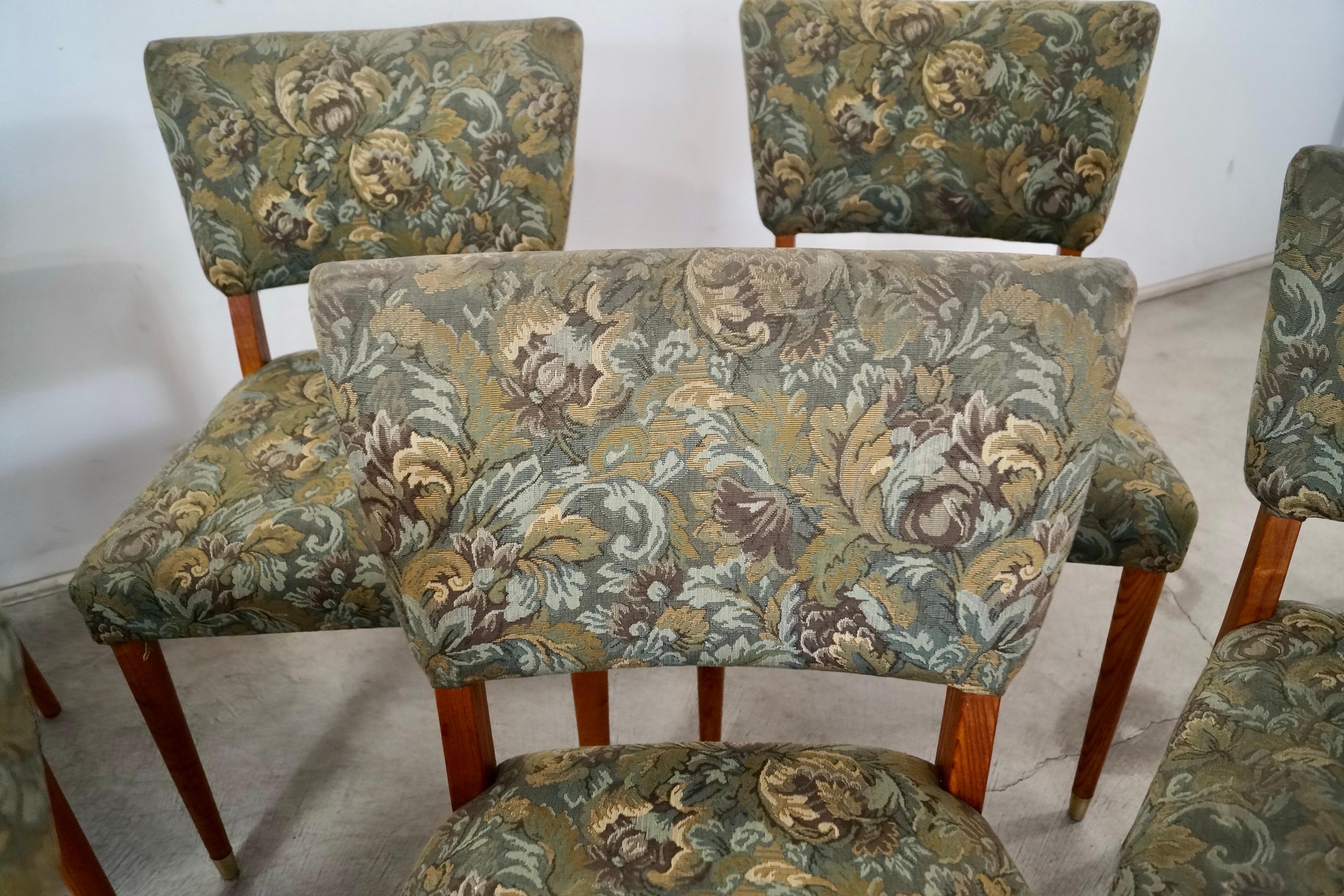 Set of 10 1950's Mid-Century Danish Modern Teak Dining Chairs 8