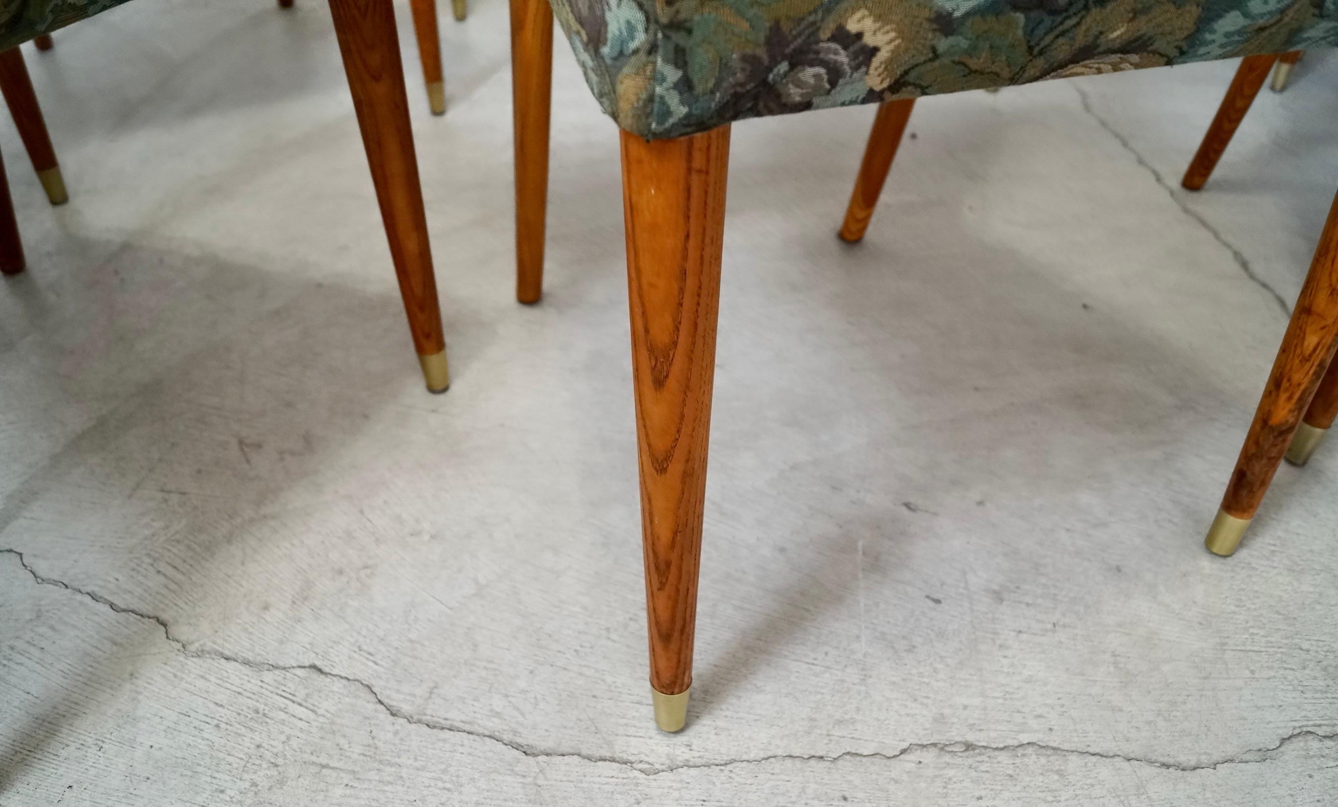 Set of 10 1950's Mid-Century Danish Modern Teak Dining Chairs 10