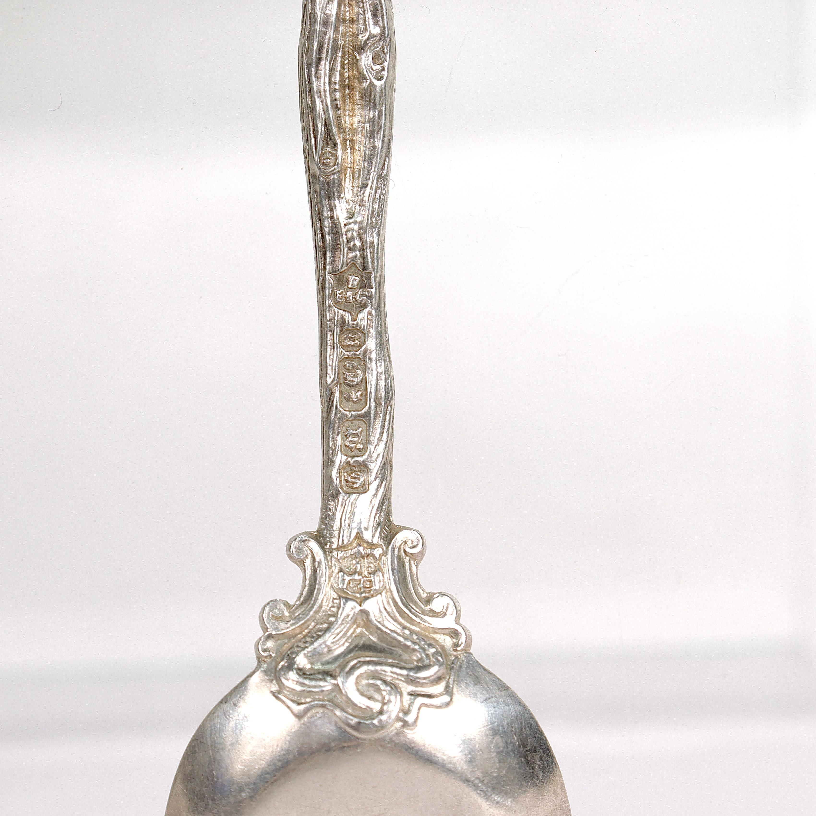 Set of 10 19th Century Elkington & Co. Silver Plate Dessert Spoons or Shovels For Sale 7