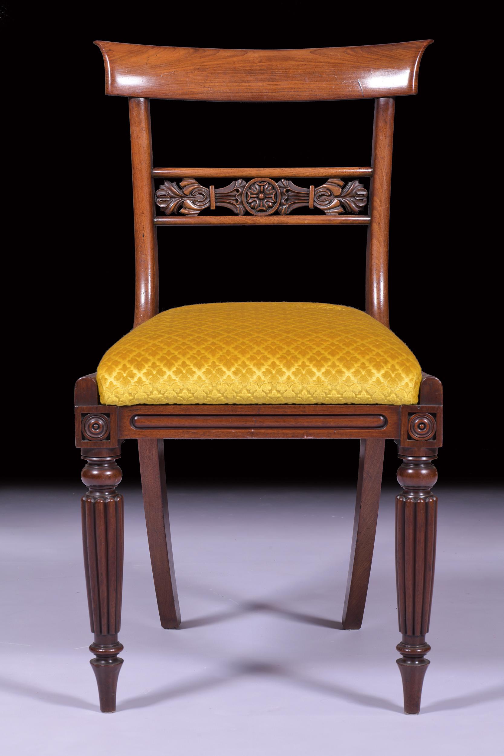 Set of 10 19th Century English Regency Gancalo Alves Dining Chairs 4
