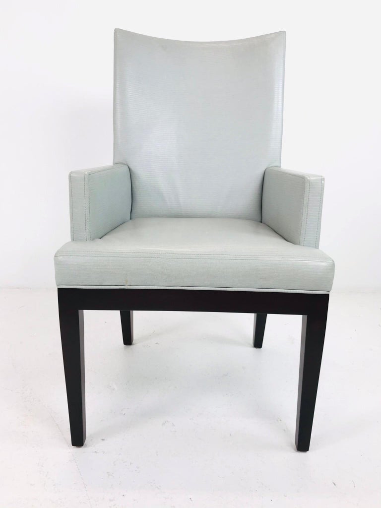 Set of 10 A. Rudin Faux Snakeskin Dining Chairs at 1stDibs