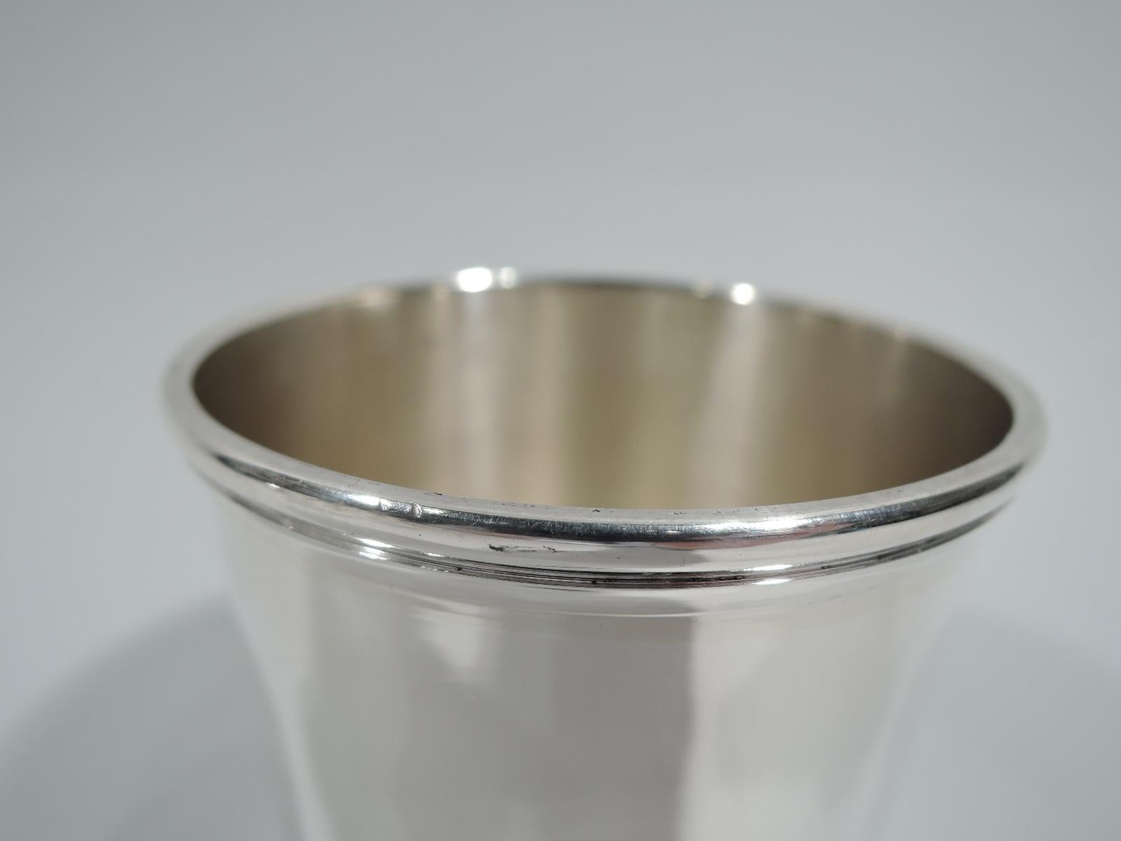 Modern Set of 10 American Mint Julep Cups by Chicago Silver Company
