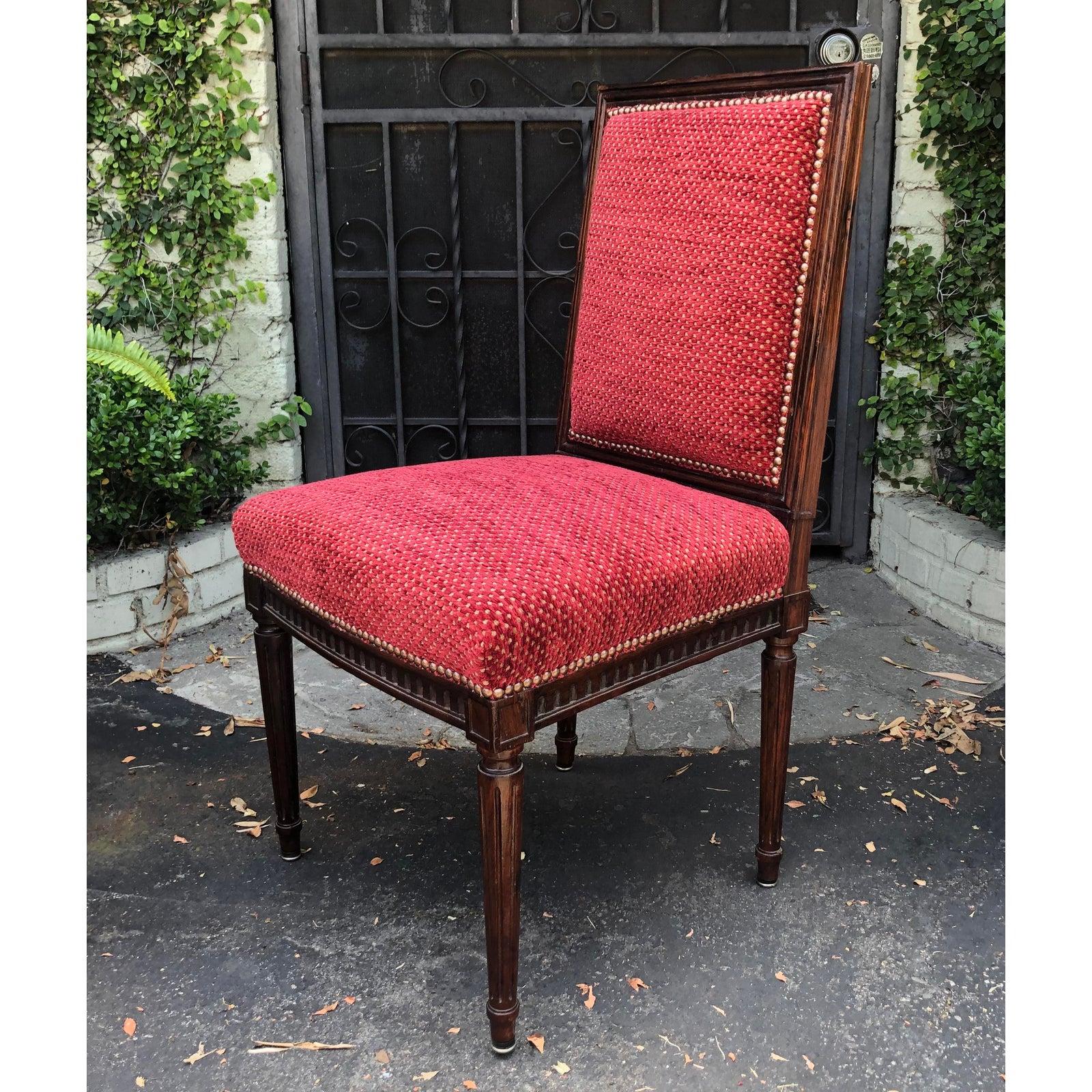 French Set of 10, Antique 18th Century Directoire Style Rosewood Dining Chairs