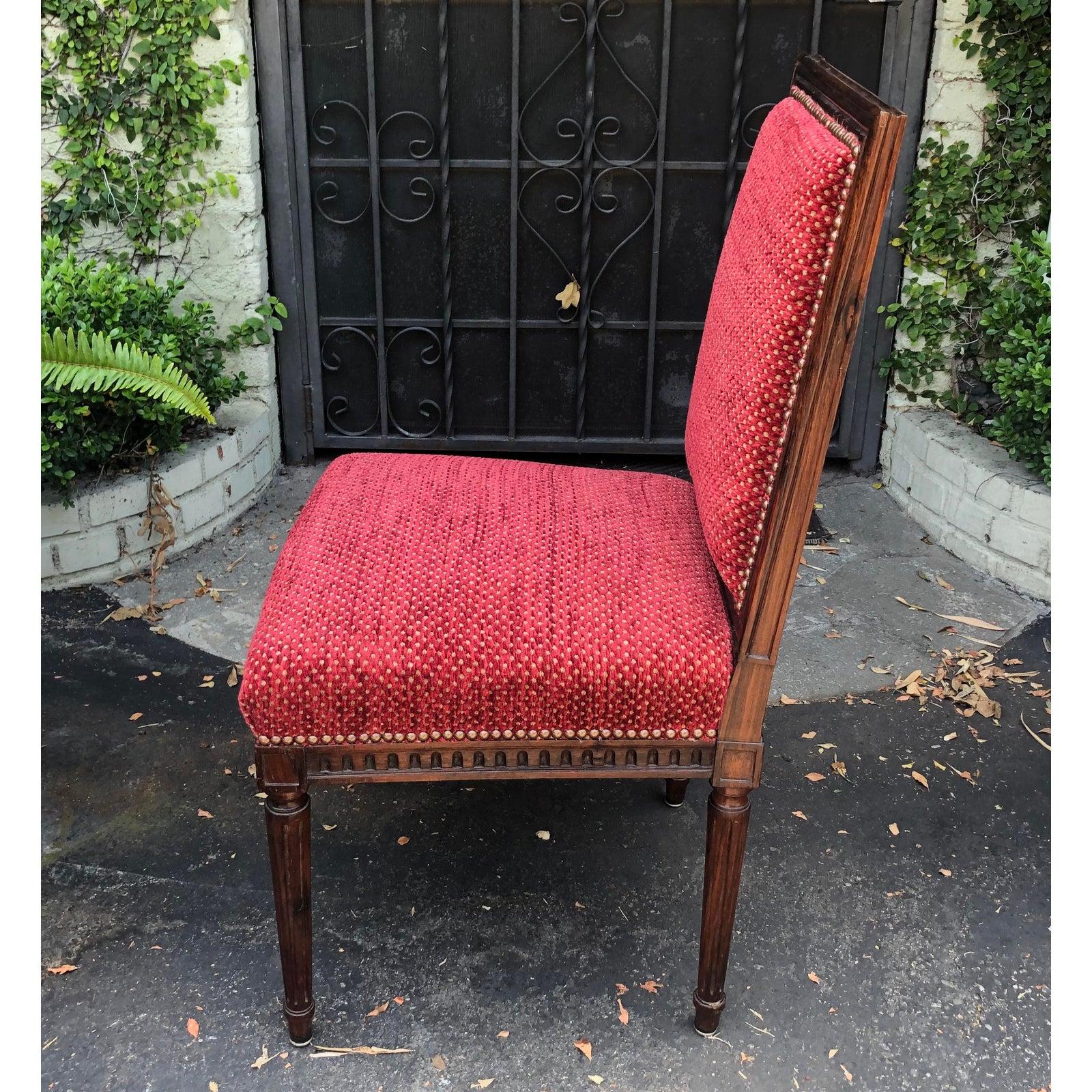 Set of 10, Antique 18th Century Directoire Style Rosewood Dining Chairs In Good Condition In LOS ANGELES, CA