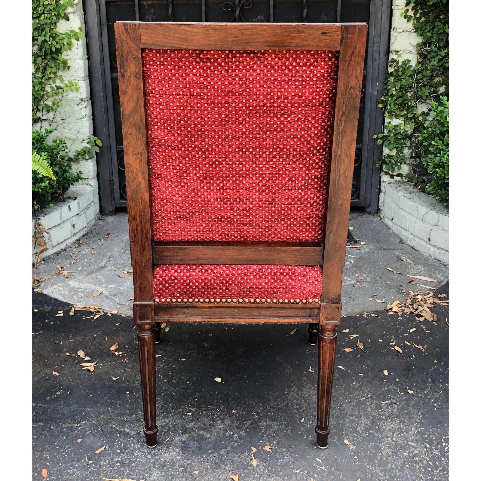 Set of 10, Antique 18th Century Directoire Style Rosewood Dining Chairs 3
