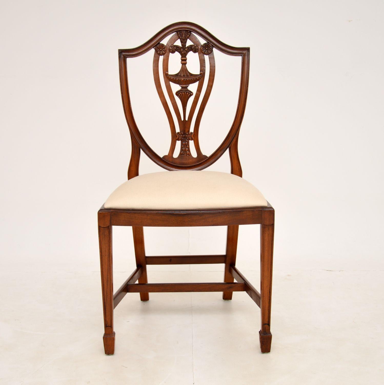 Georgian Set of 10 Antique Adam Style Dining Chairs