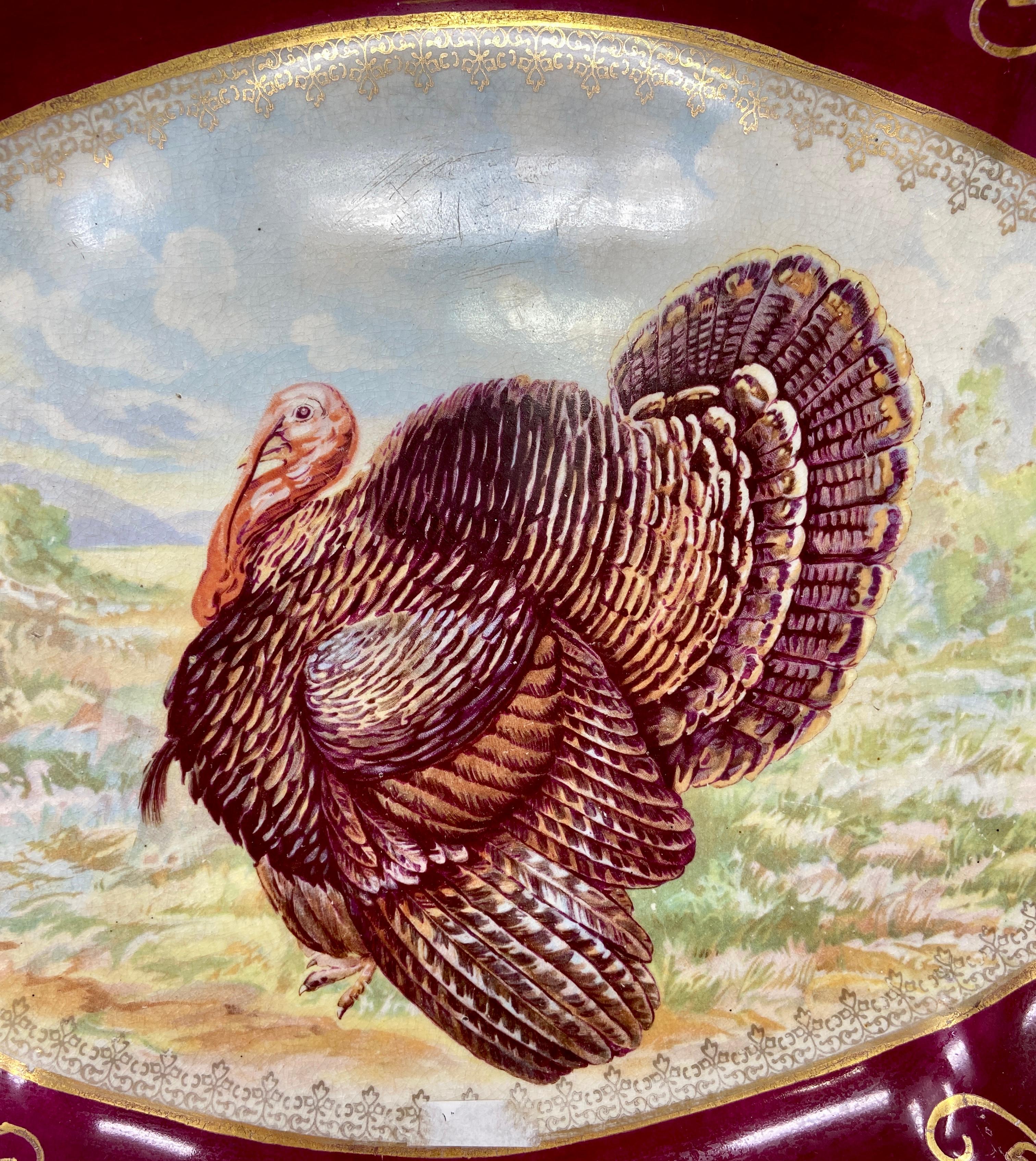 antique turkey platter
