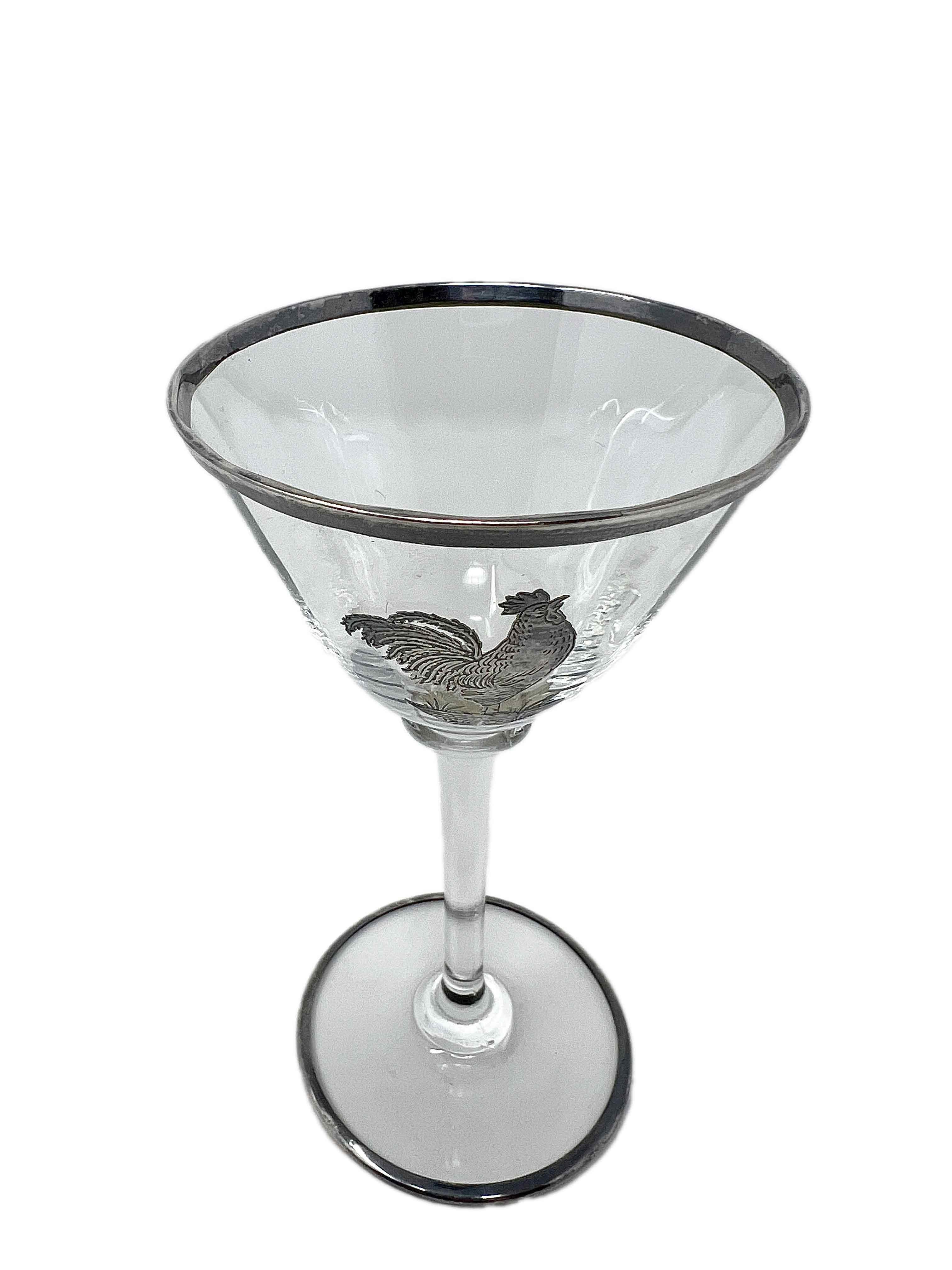 chicken glasses antique