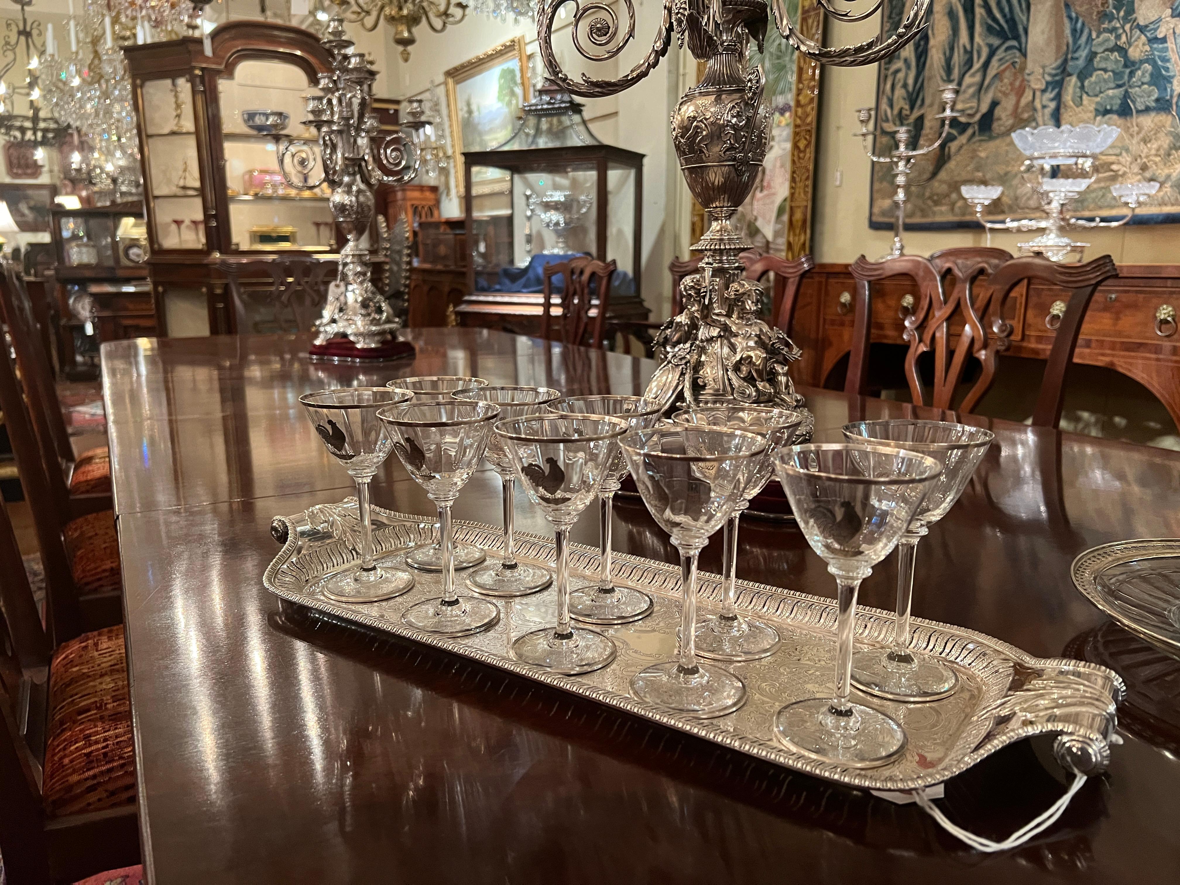 vintage chicken glasses