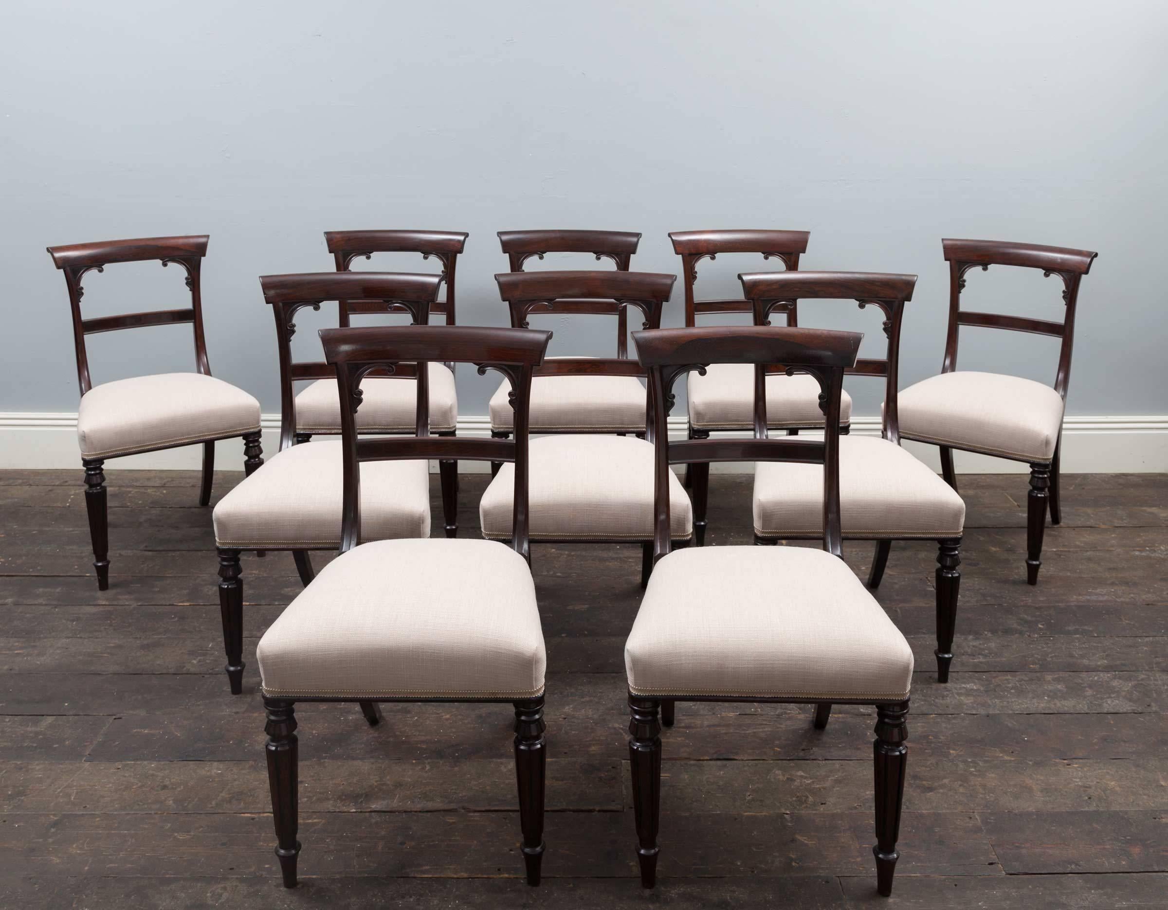 antique dining chairs in sets of 10