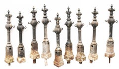 Set of 10 Antique Driveway Bollards