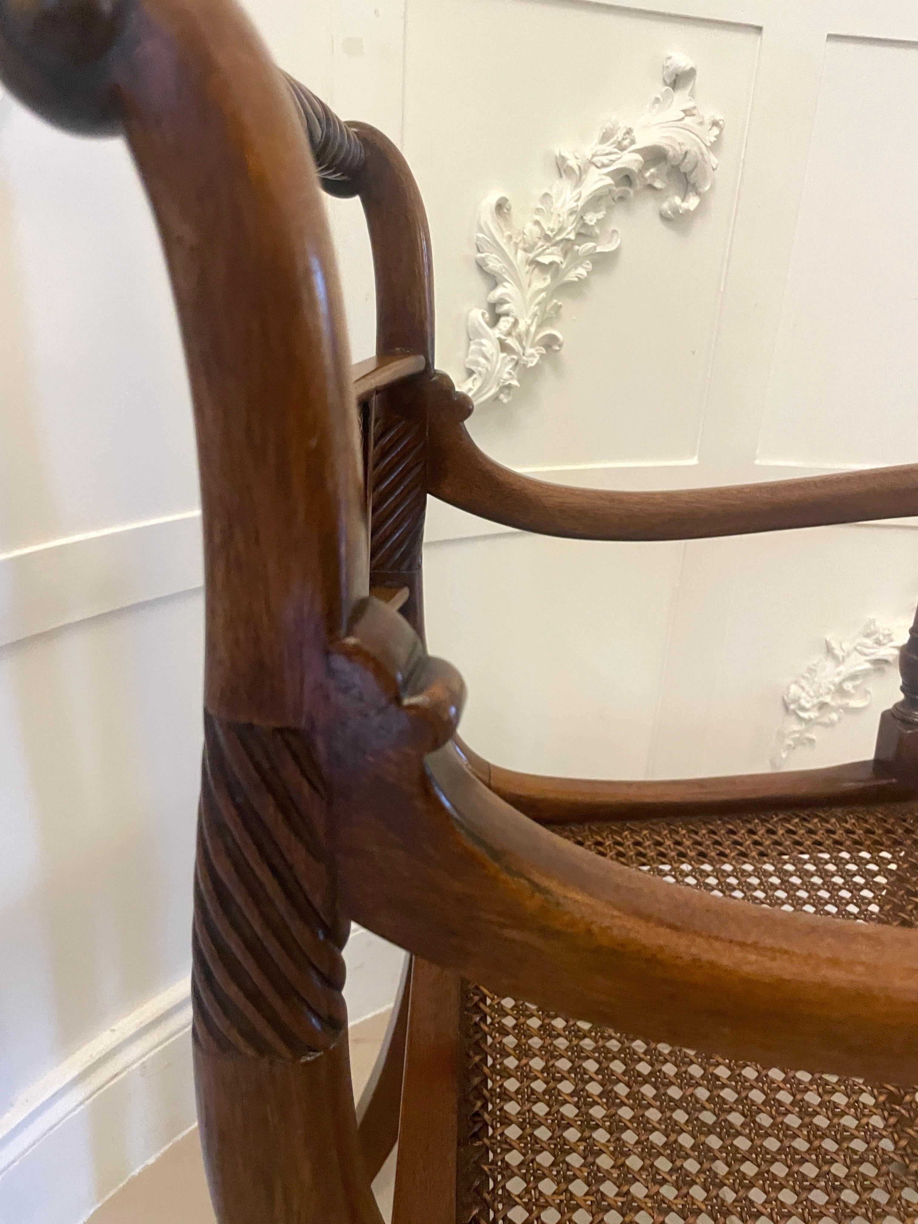 Other Set of 10 Antique Edwardian Quality Mahogany and Cane Dining Chairs