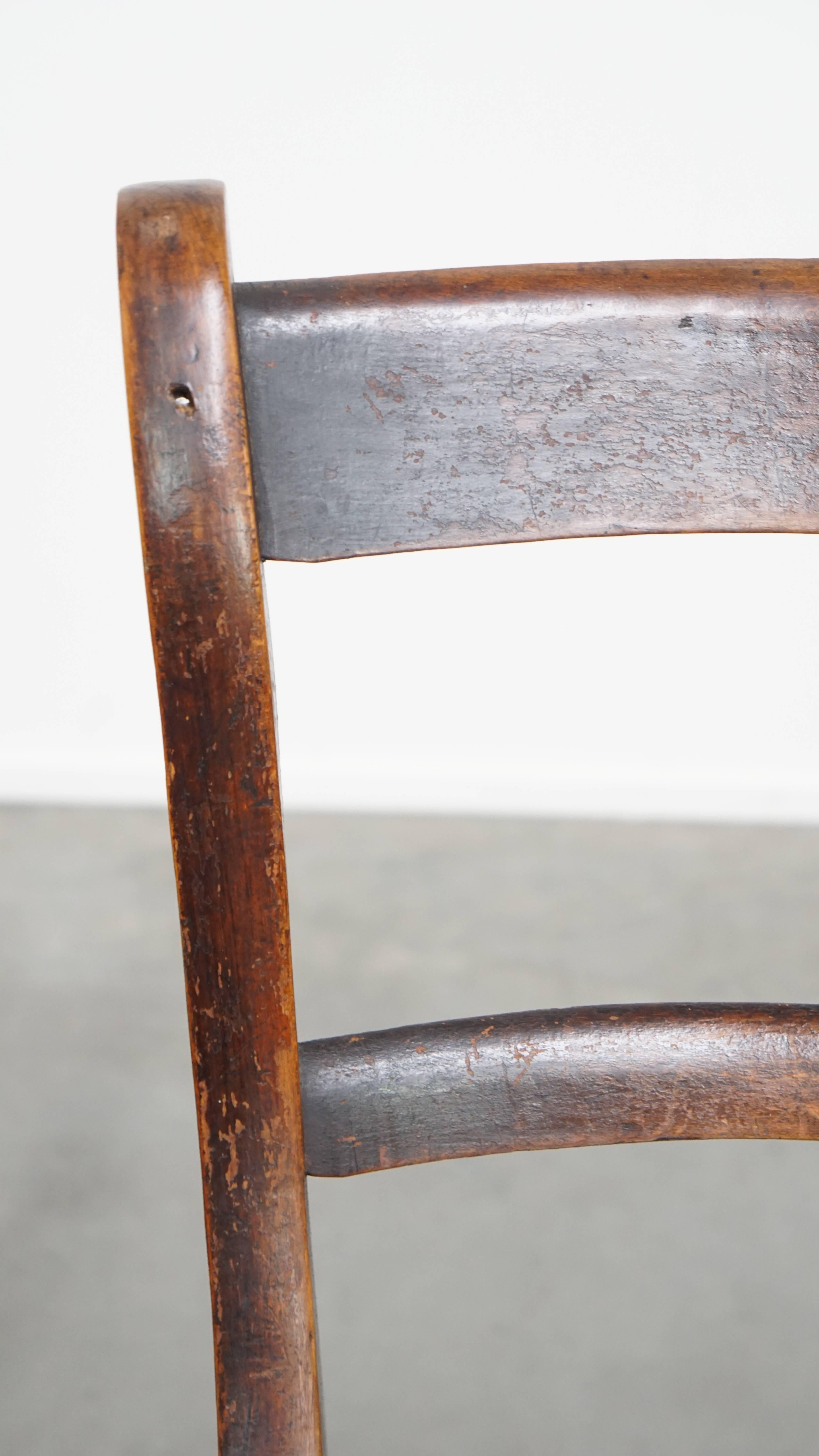 Set of 10 Antique English Oxford Dining / Kitchen Chairs For Sale 2