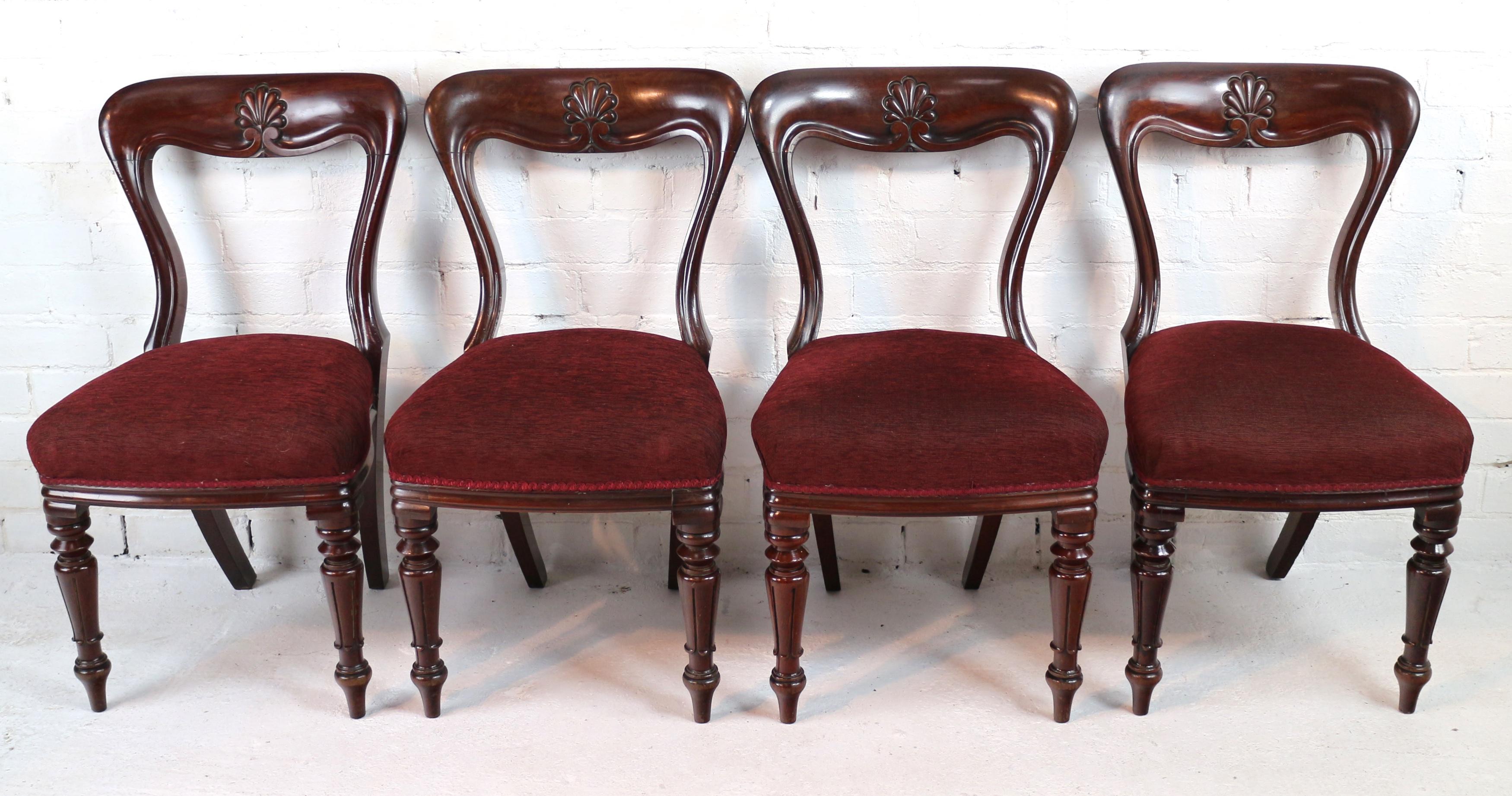Ensemble de 10 chaises de salle à manger anglaises anciennes William IV en acajou par J Proctor en vente 5