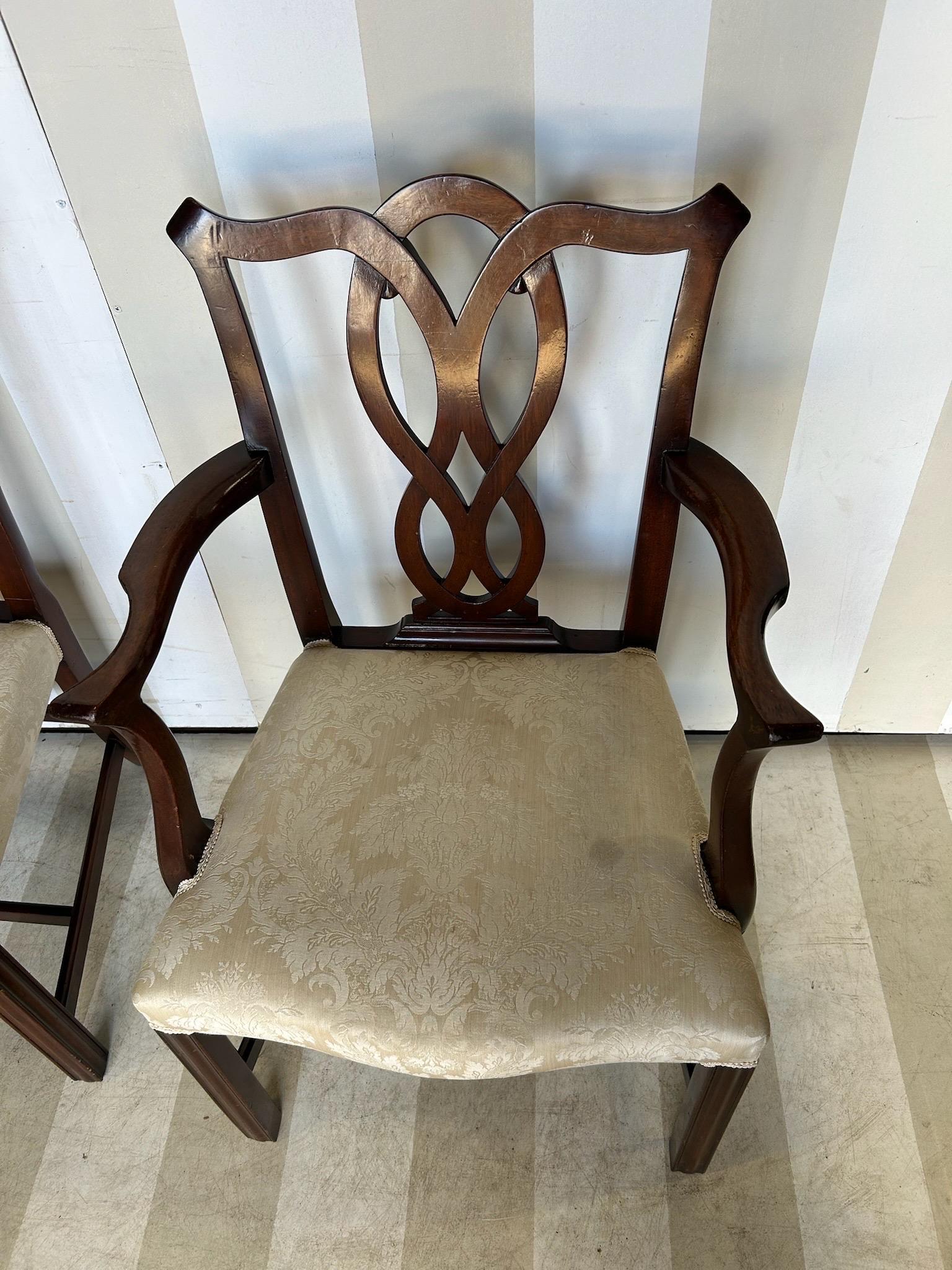 Set di 10 sedie da pranzo antiche in stile georgiano in mogano in vendita 6