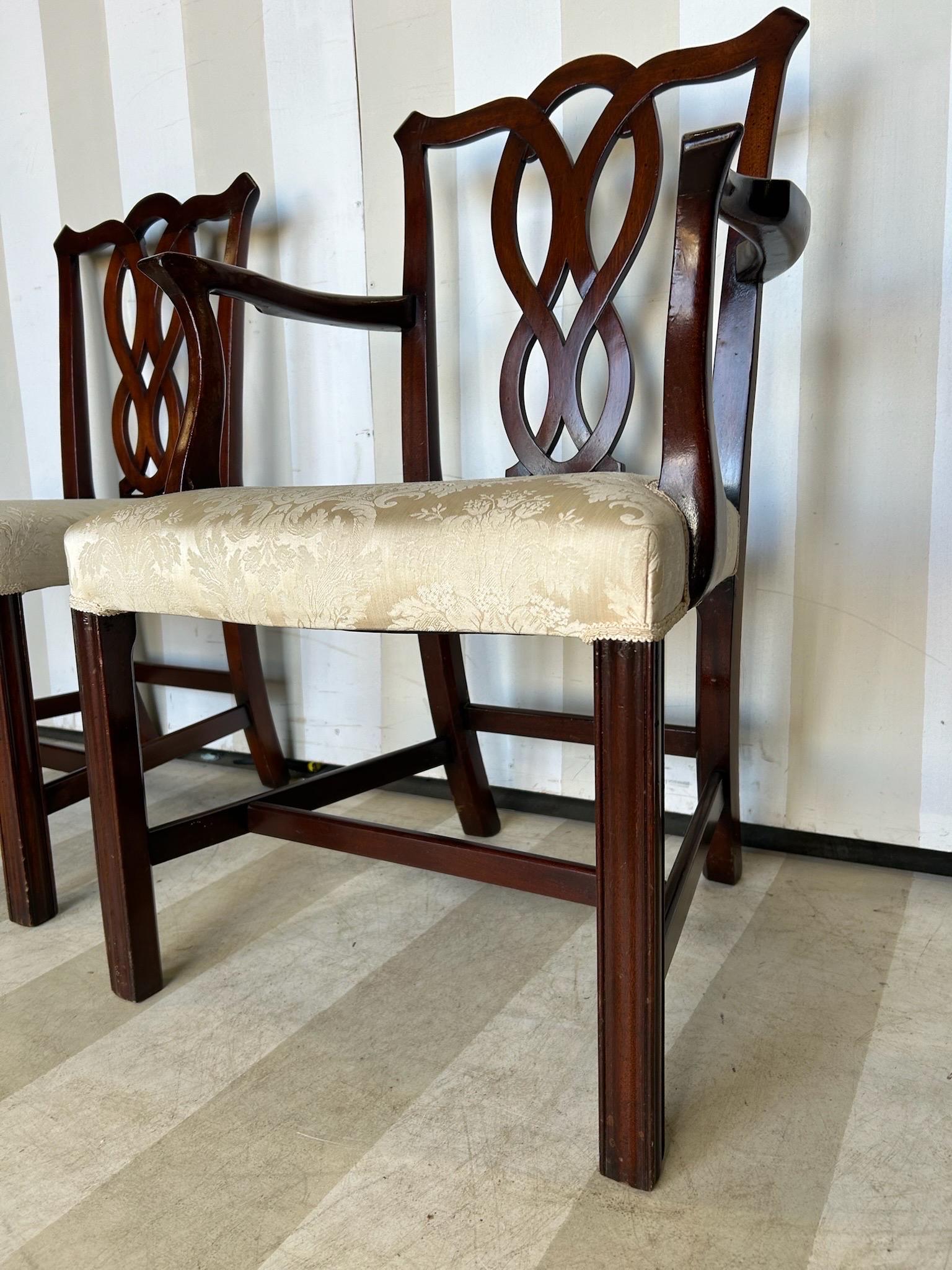 Set di 10 sedie da pranzo antiche in stile georgiano in mogano in vendita 7
