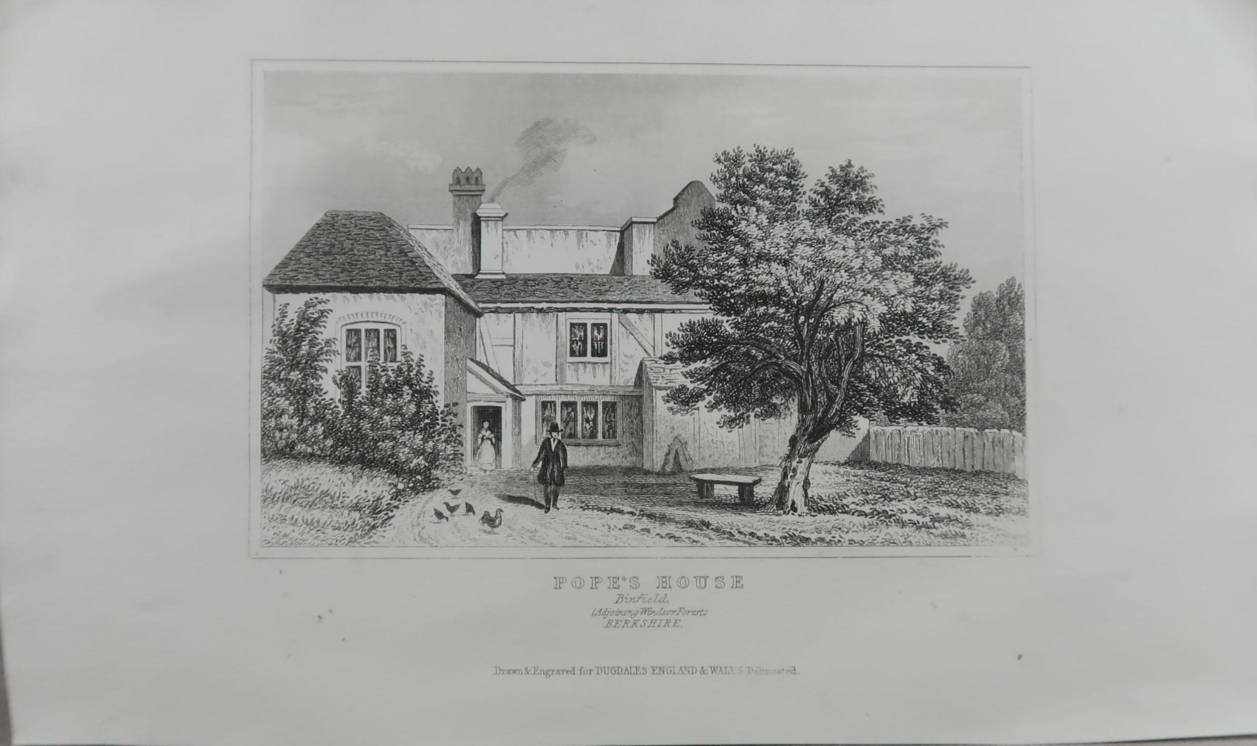 Set of 10 Antique Prints of English Country Cottages, circa 1840 4