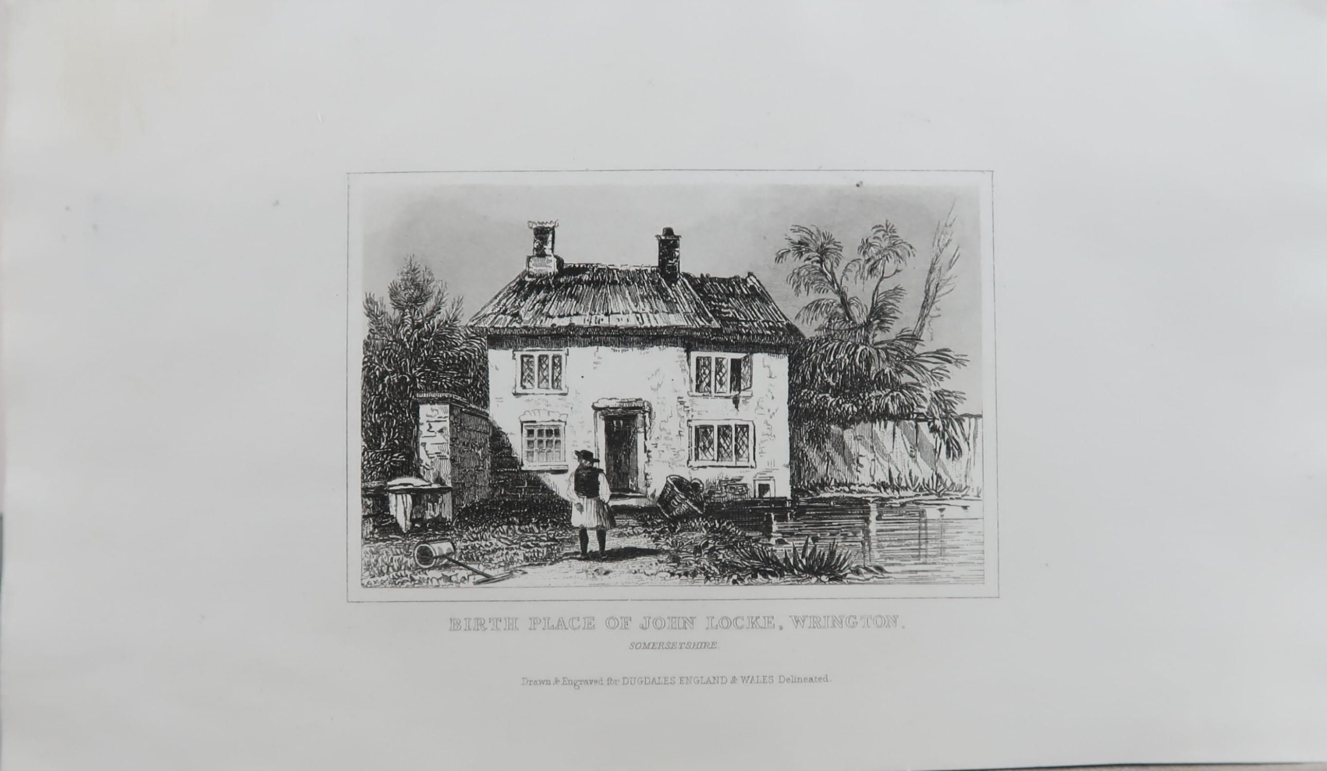 Set of 10 Antique Prints of English Country Cottages, circa 1840 1