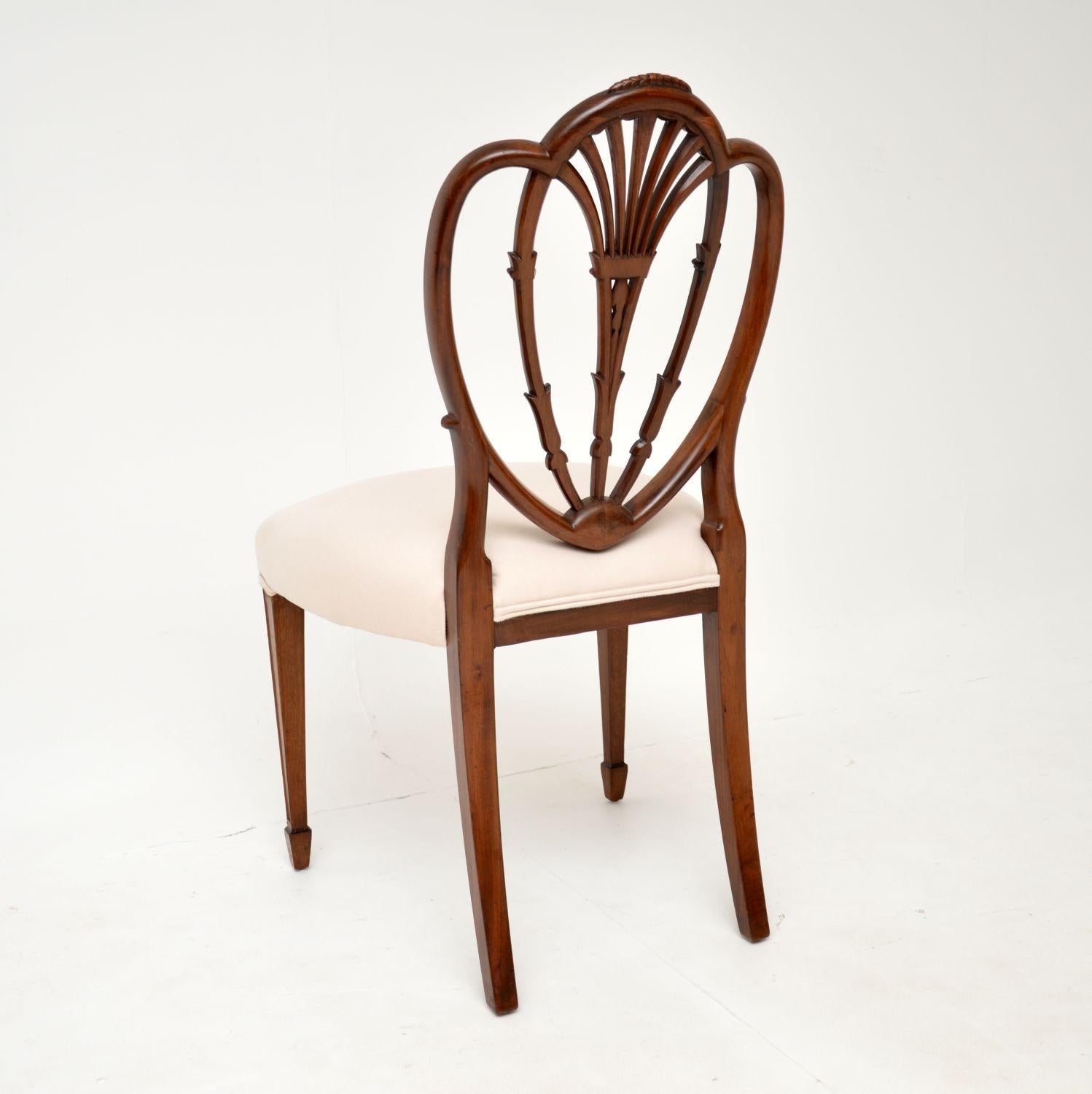 Set of 10 Antique Victorian Hepplewhite Dining Chairs 4