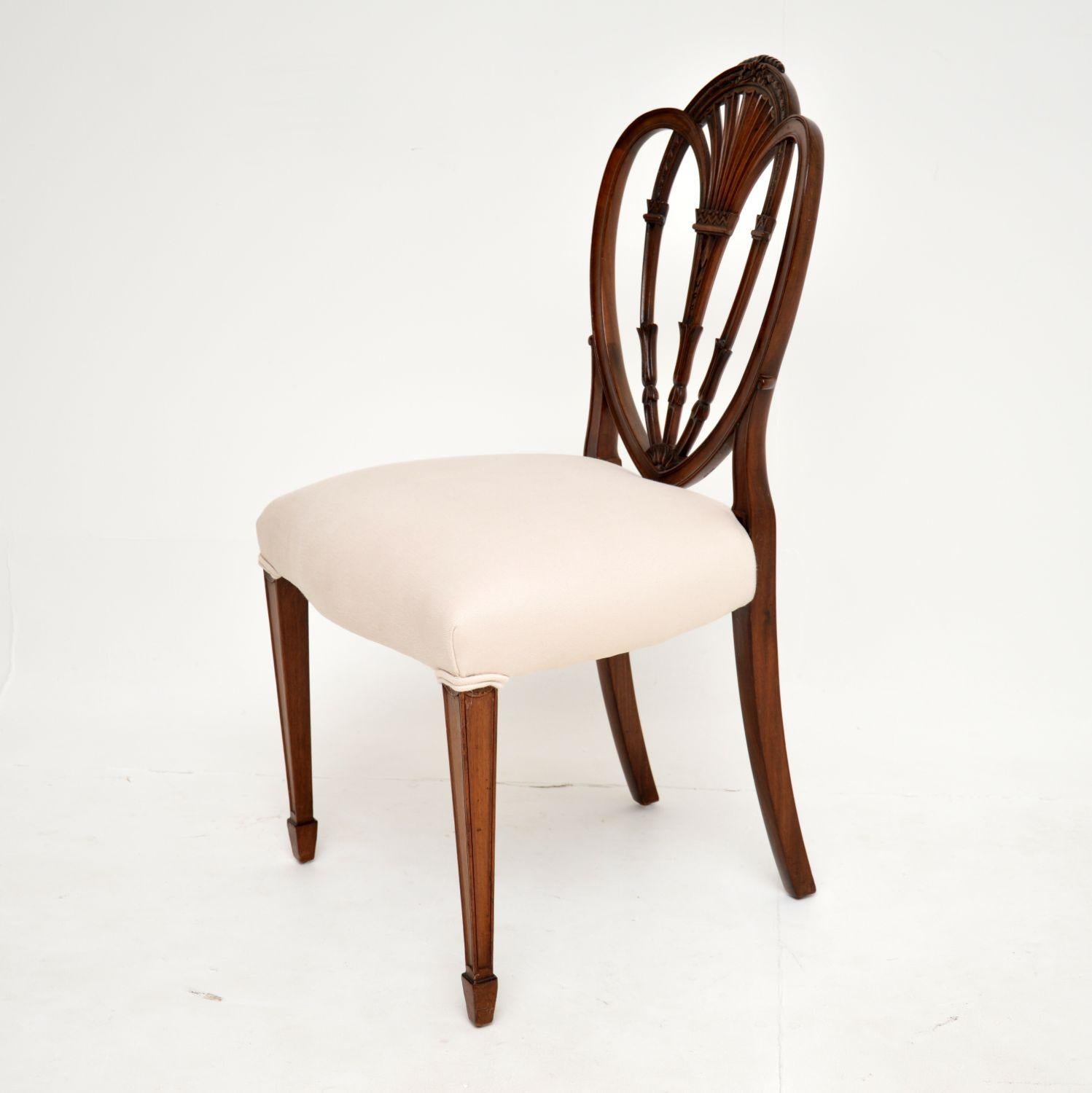 Set of 10 Antique Victorian Hepplewhite Dining Chairs 6