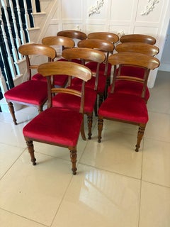 Set of 10 Antique Victorian Quality Mahogany Dining Chairs By Holland And Sons