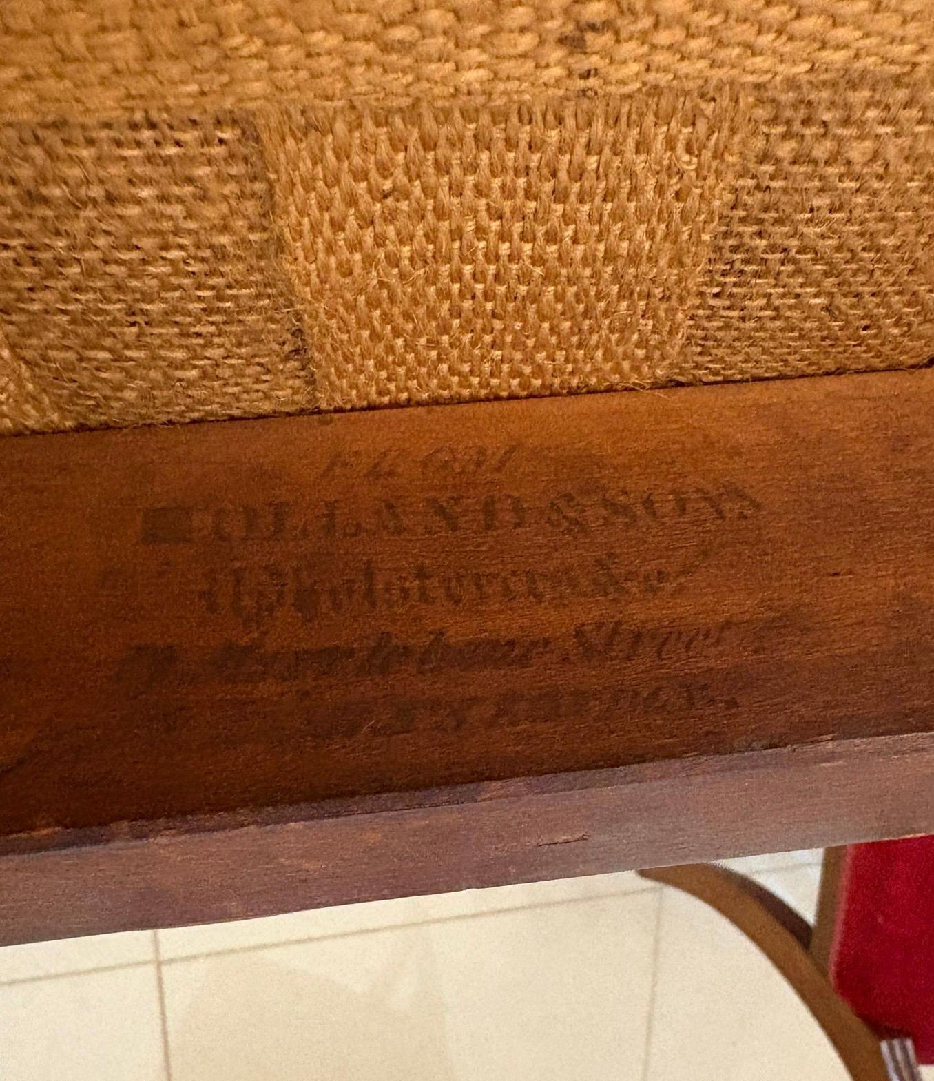 Satz von 10 antiken Mahagoni-Esszimmerstühlen in viktorianischer Qualität von Holland & Sons (19. Jahrhundert) im Angebot