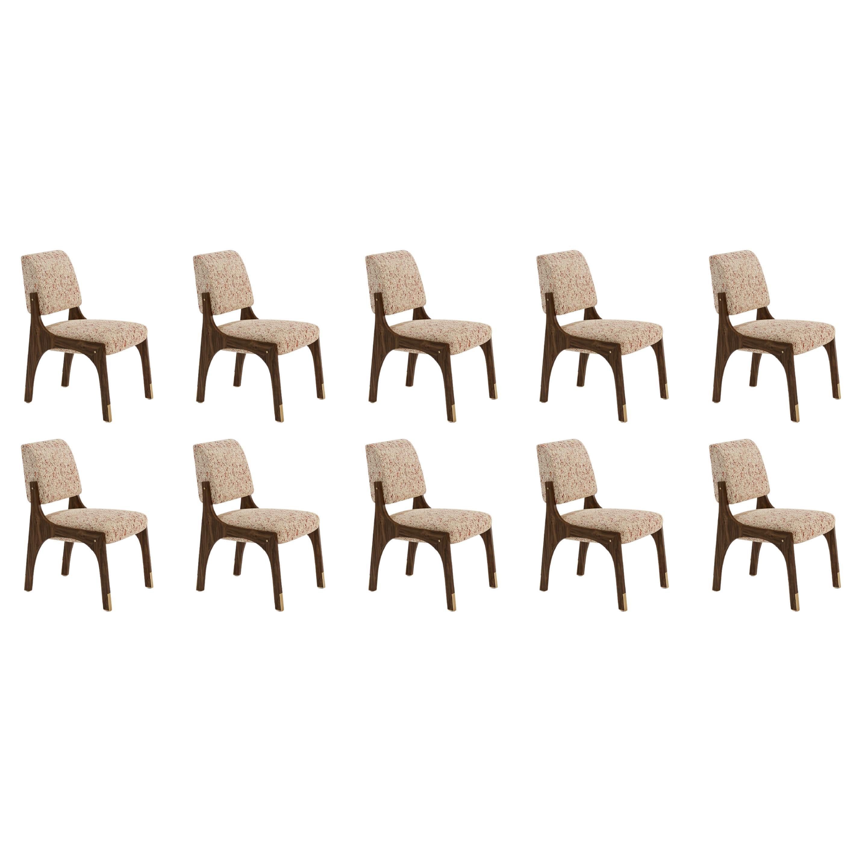 Set of 10 Arches II Dining Chair, Walnut
Tan, by InsidherLand