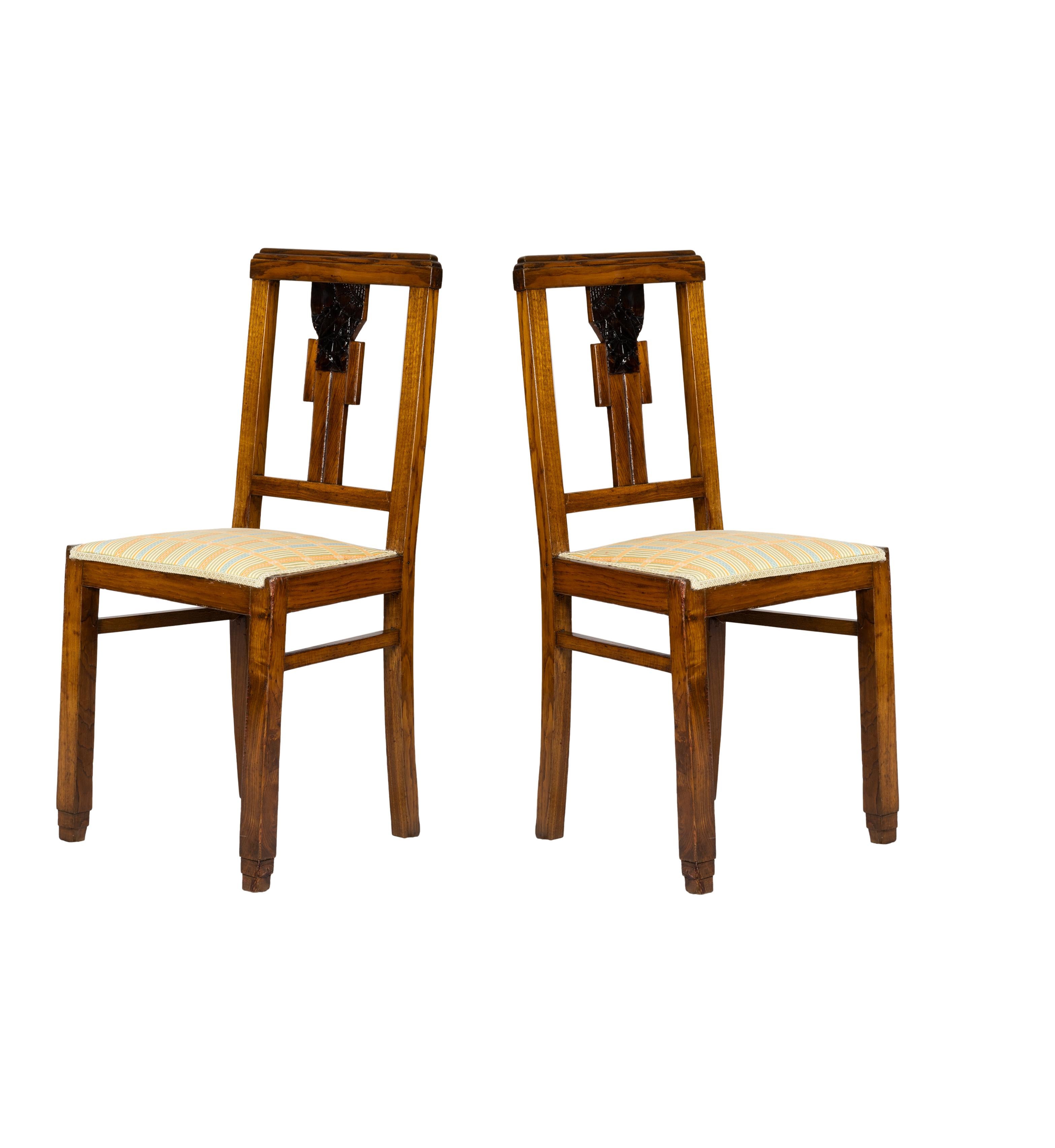 Set di 10 sedie Art Deco, (1939-1949), Portogallo in vendita 4