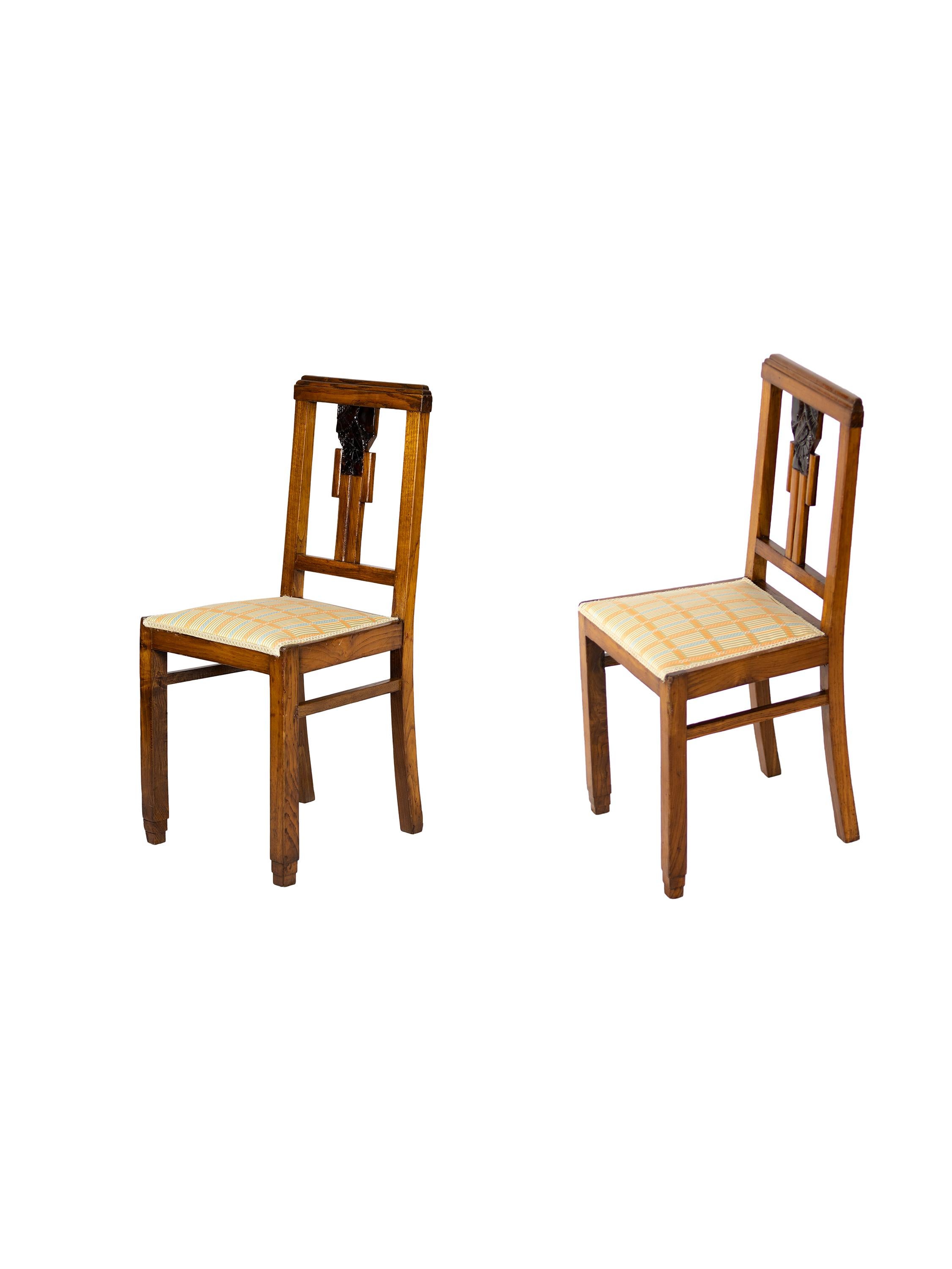 XX secolo Set di 10 sedie Art Deco, (1939-1949), Portogallo in vendita