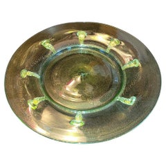 Set of 10 Art Deco Salviati Gold Inclusion Dessert Plates